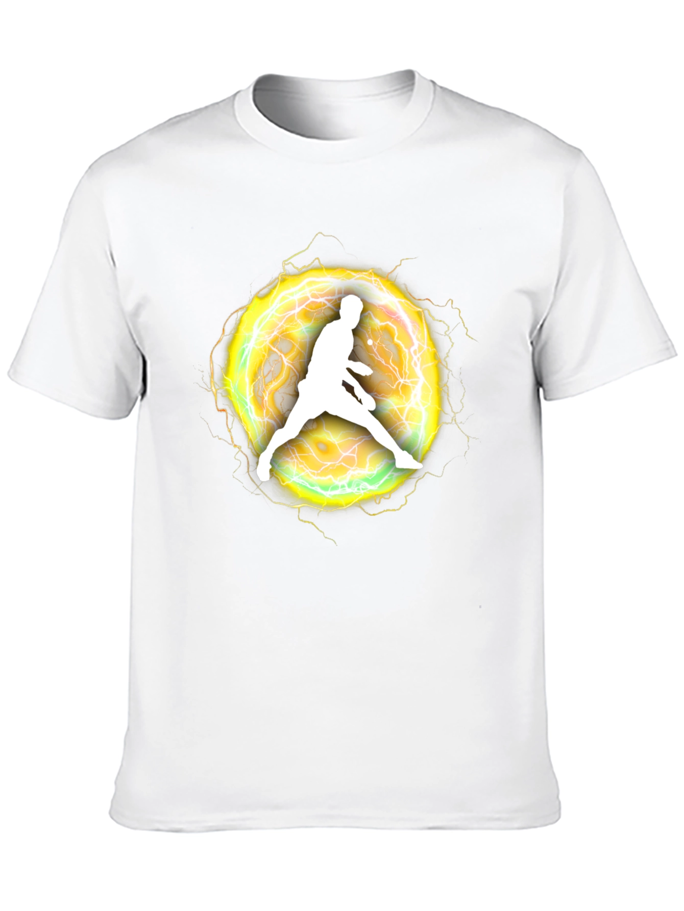 Electric Athlete Graphic Black T-Shirt
