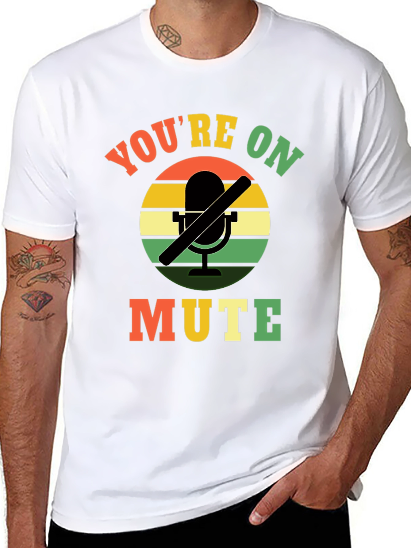 Youre On Mute Graphic Tee - Black