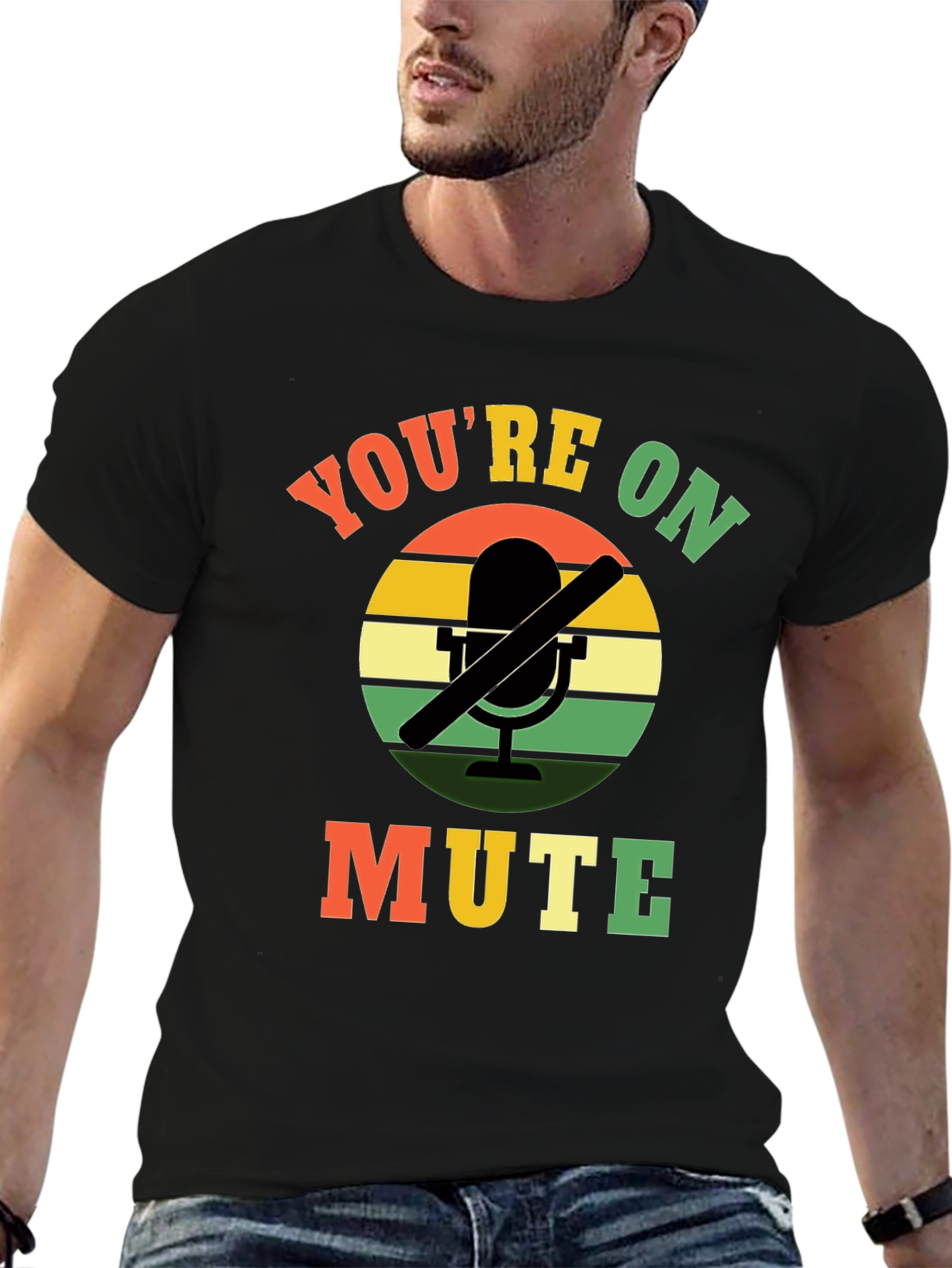 Youre On Mute Graphic Tee - Black