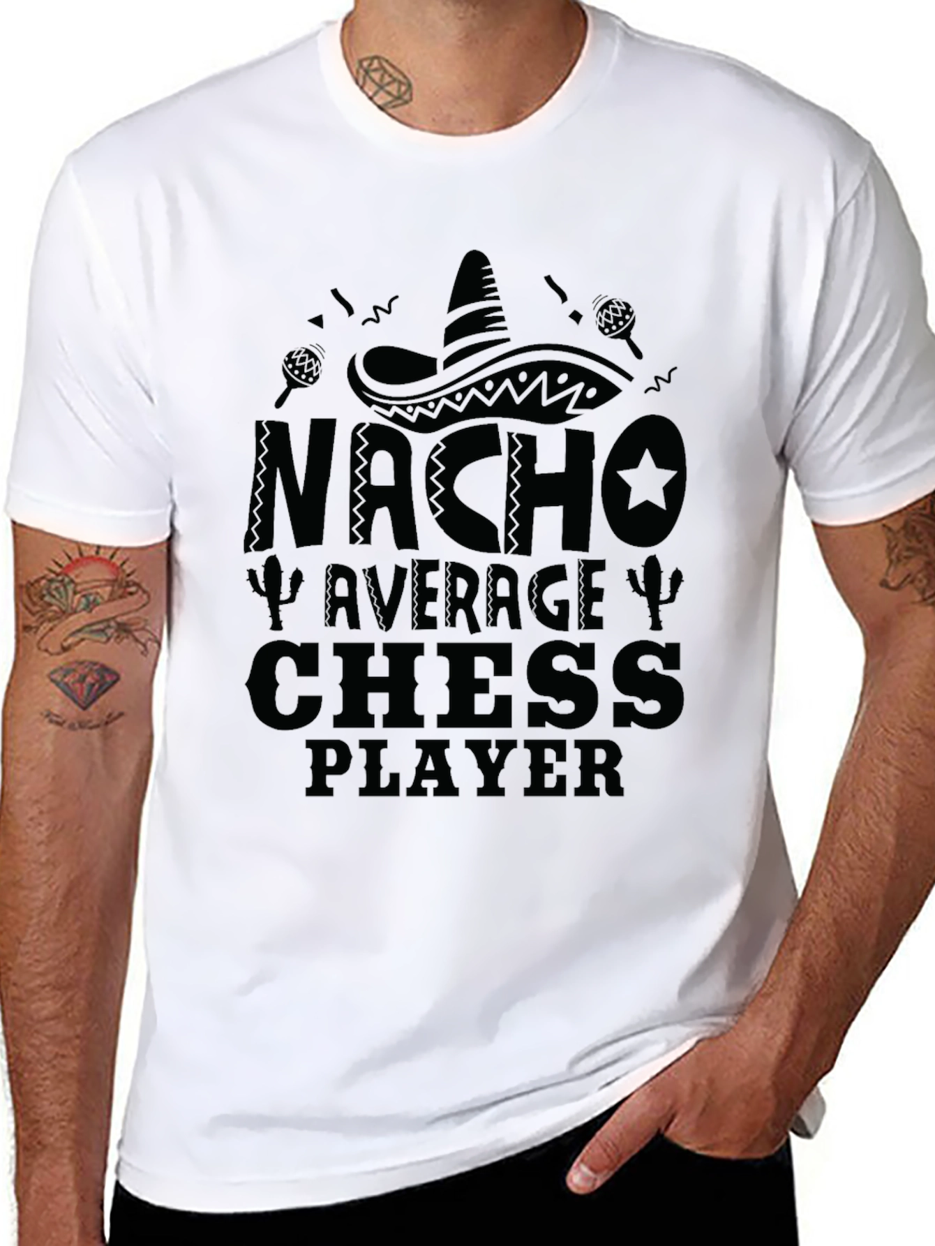 Nacho Average Chess Player Graphic Tee
