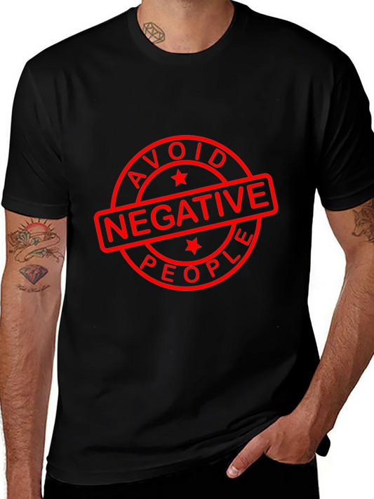 Avoid Negative People Black T-Shirt