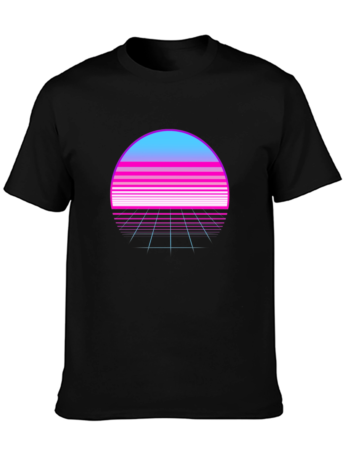 Retro Wave Sunset T-Shirt - Synthwave Style