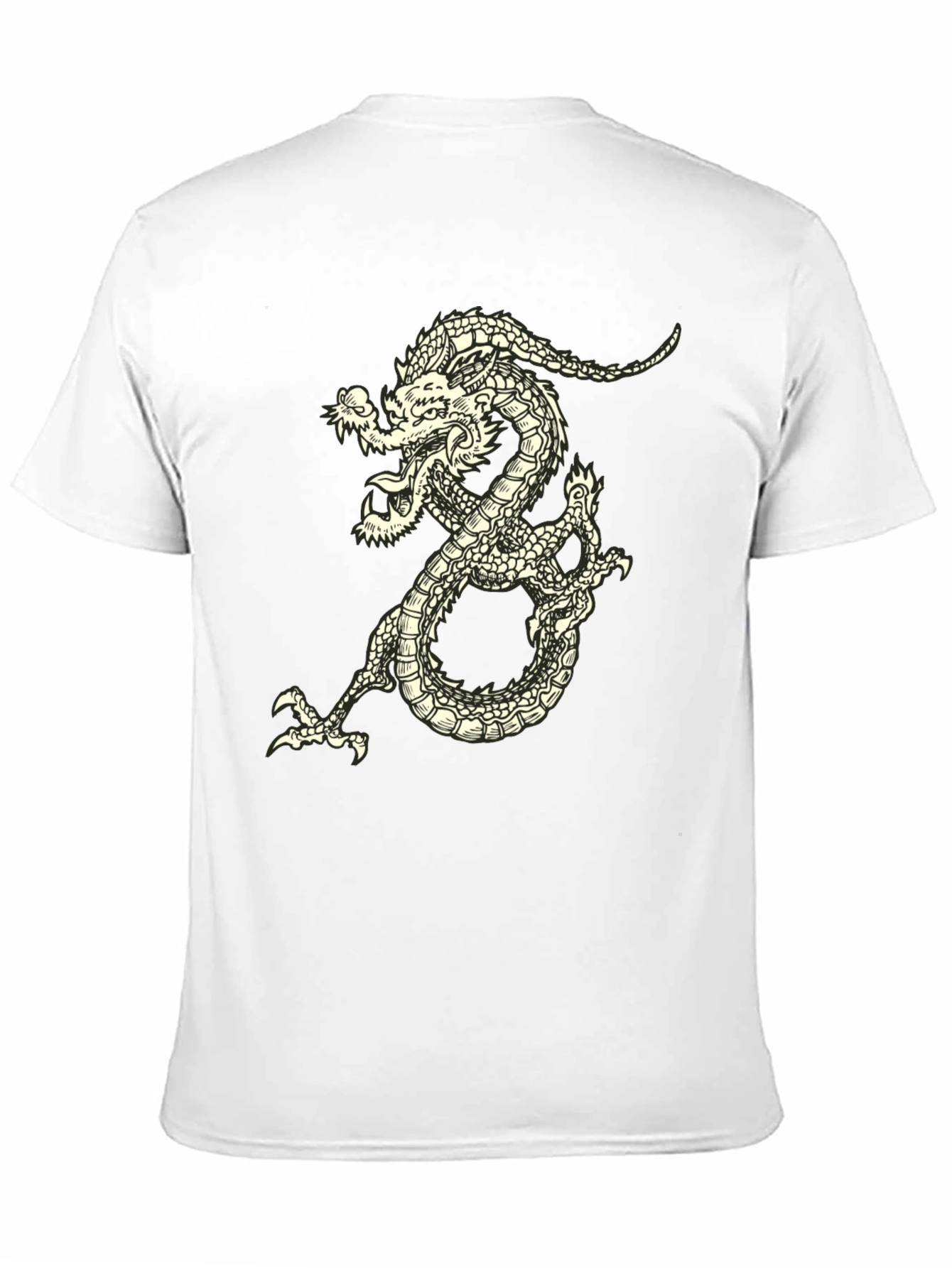 Dragon Graphic Tee - Black Short Sleeve