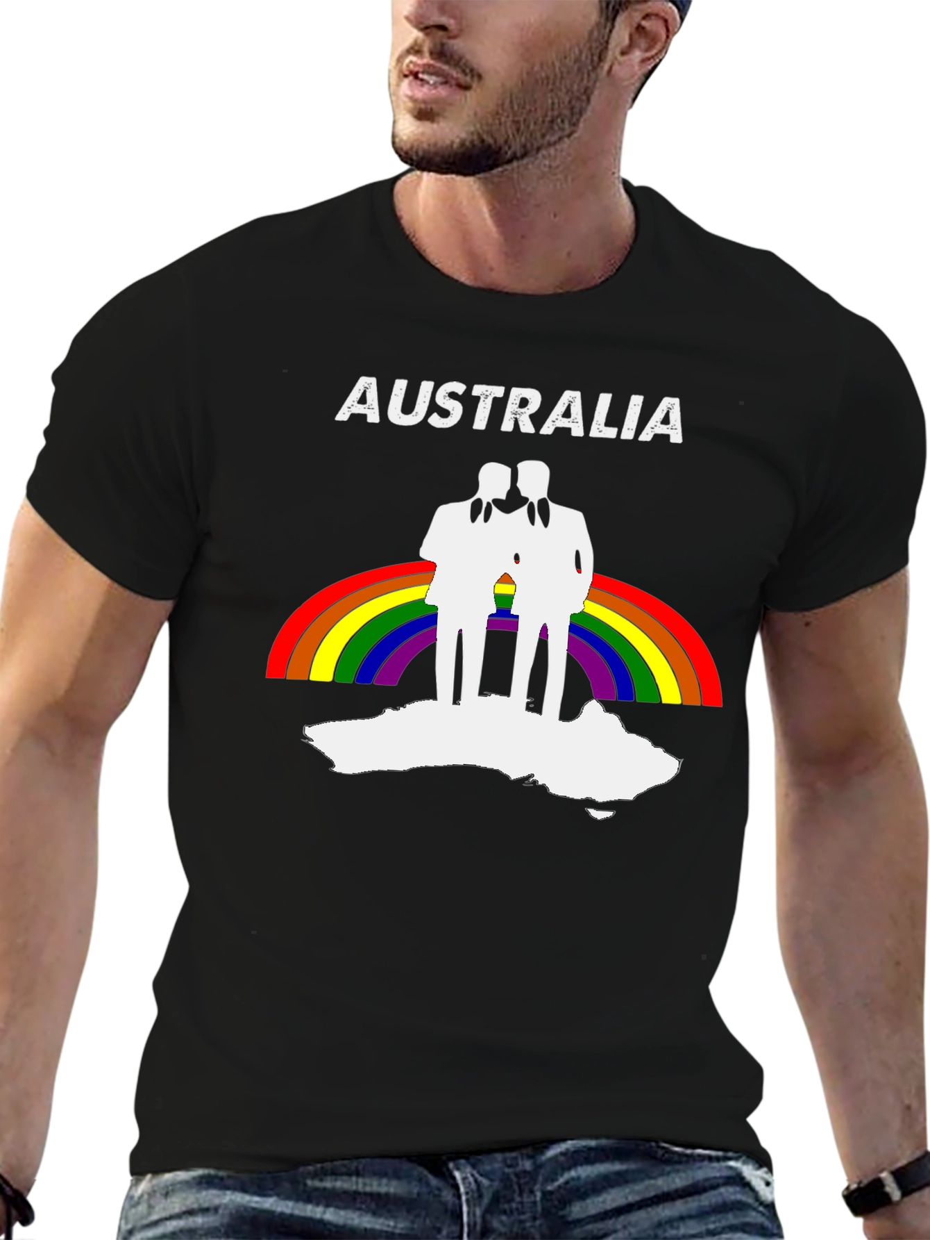 Australia Rainbow LGBTQ+ Pride T-Shirt