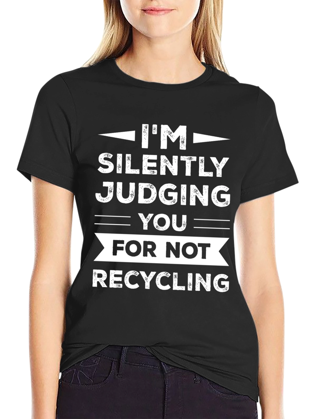 Im Silently Judging You Recycling T-Shirt