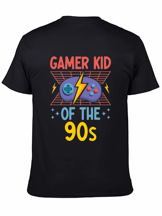 Gamer Kid of the 90s Black T-Shirt
