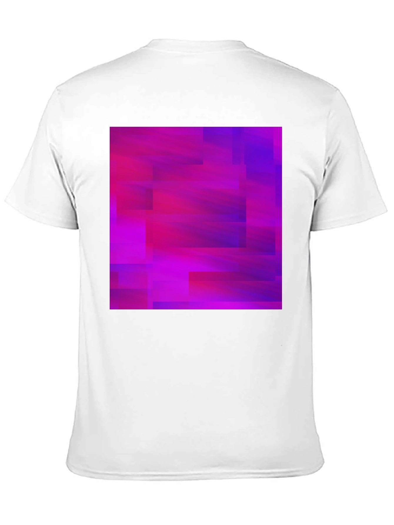 Abstract Geometric Pink & Purple Graphic Tee