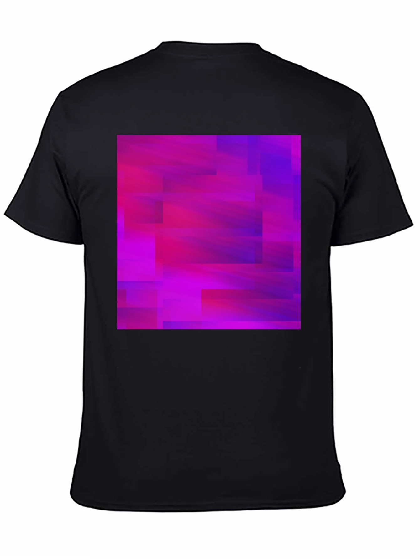 Abstract Geometric Pink & Purple Graphic Tee