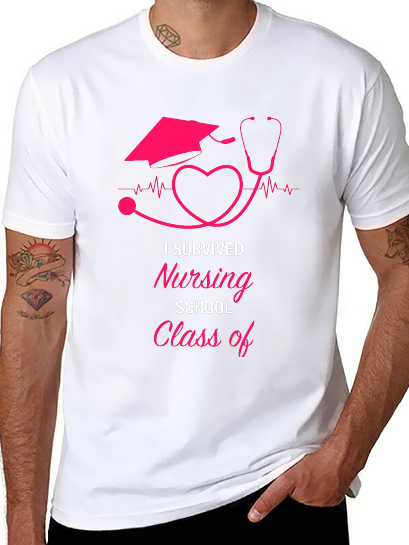 I Survived Nursing School Graduation T-Shirt