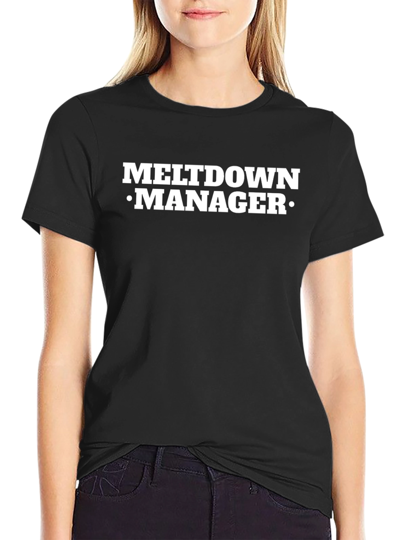 Meltdown Manager Black Graphic Tee