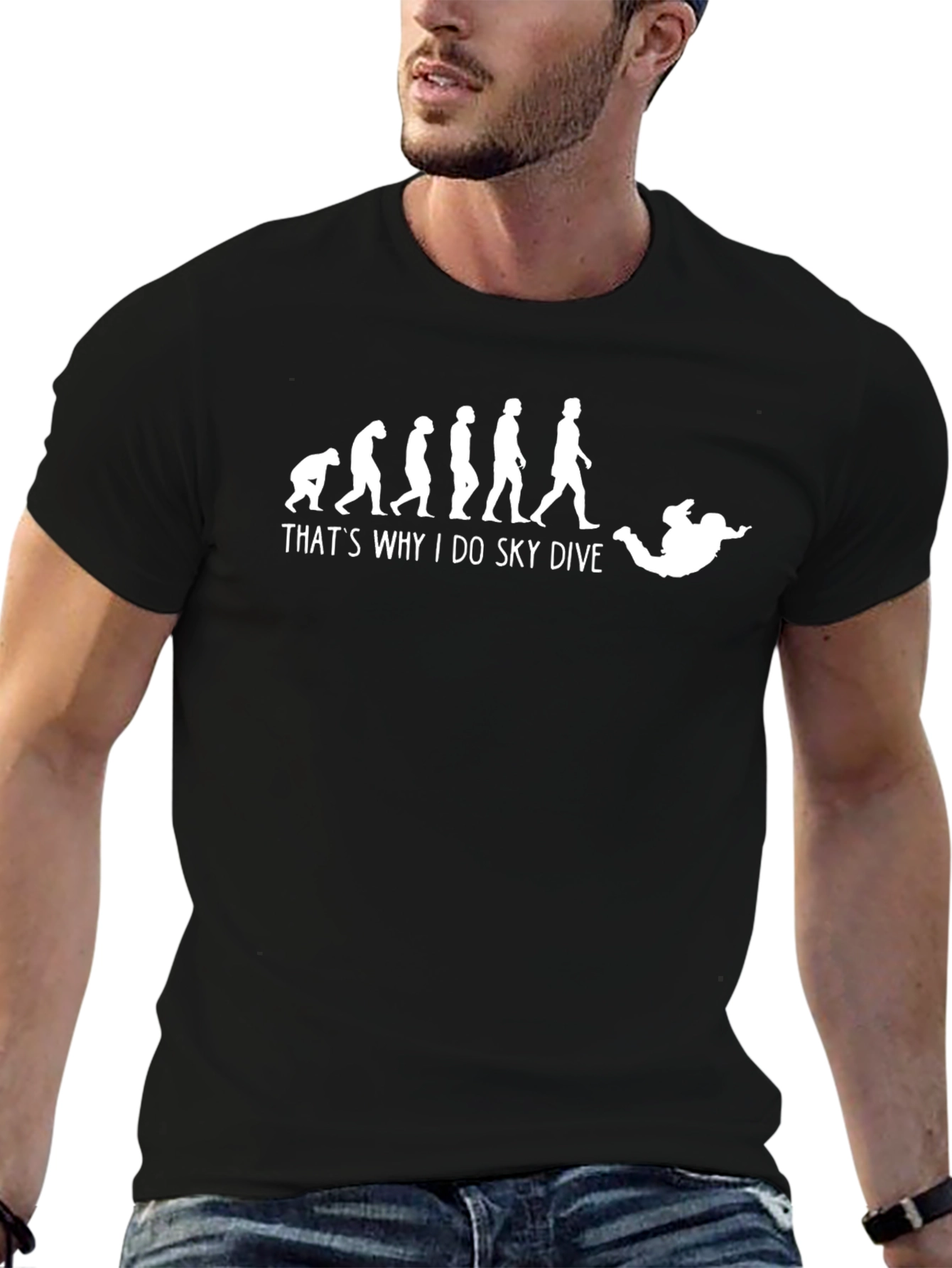 Skydiving Evolution T-Shirt: Why I Skydive!