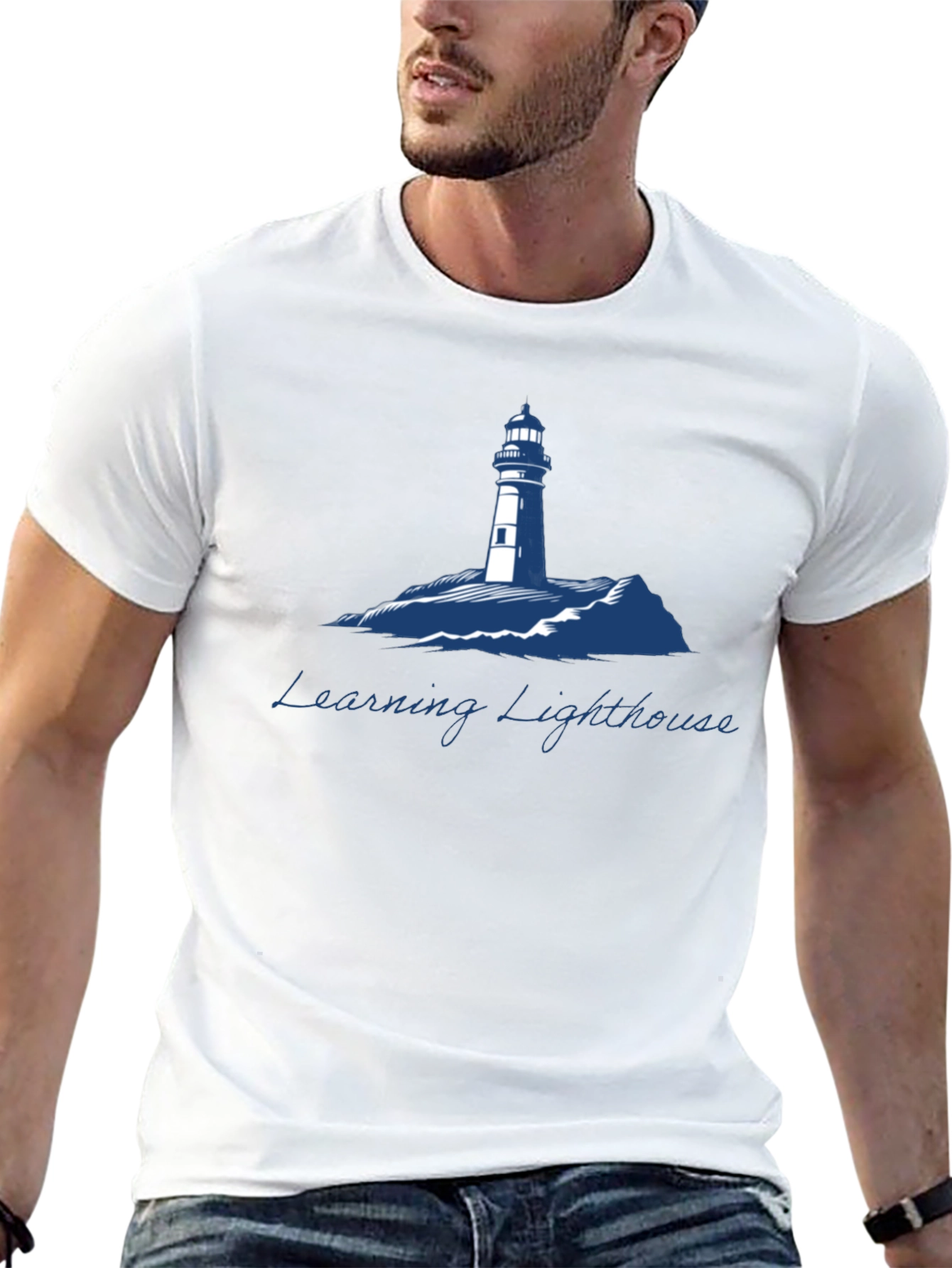 Learning Lighthouse Graphic T-Shirt