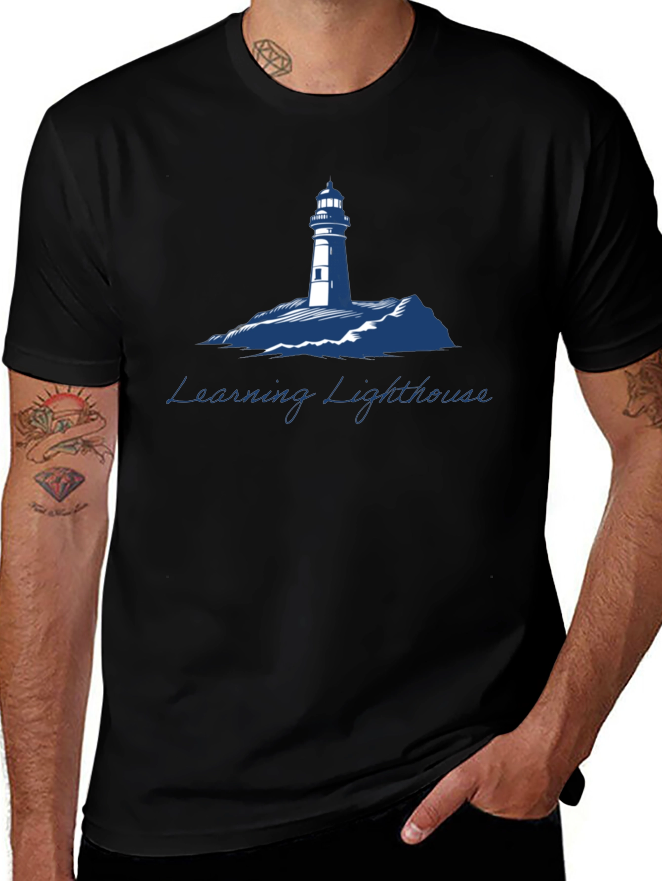 Learning Lighthouse Graphic T-Shirt