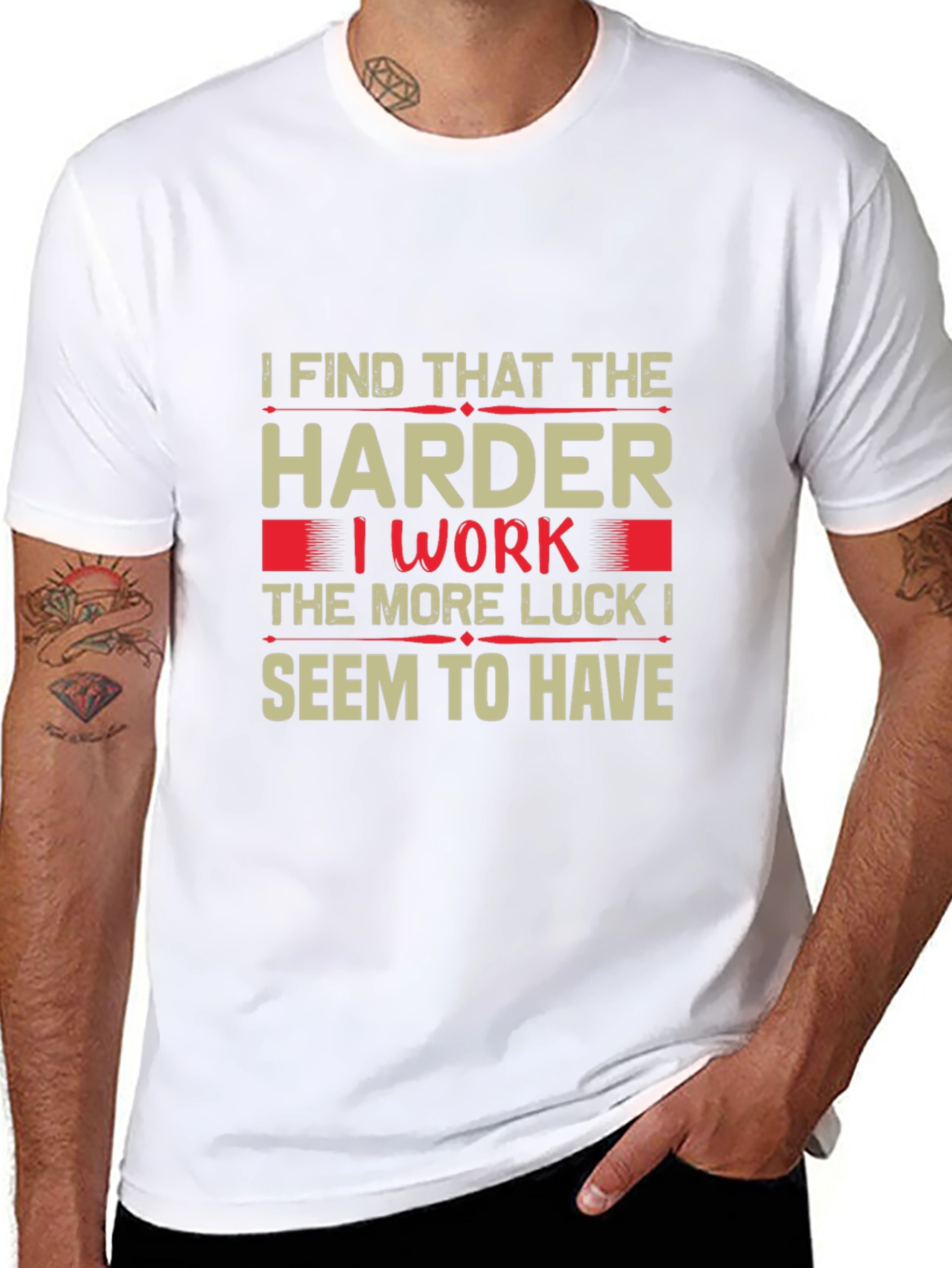 Hard Work Luck T-Shirt - Motivational Tee
