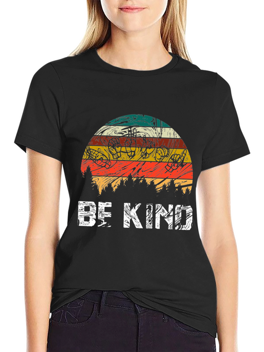 Be Kind Retro T-Shirt Vintage Style Tee