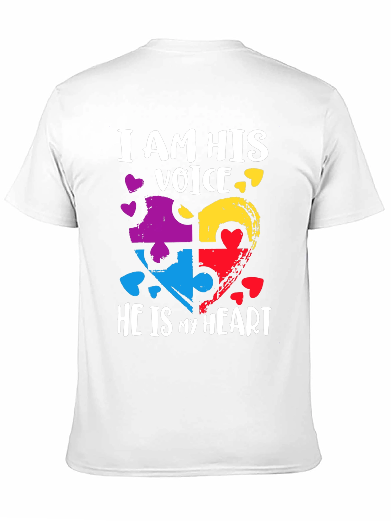 Autism Awareness Heart Puzzle T-Shirt
