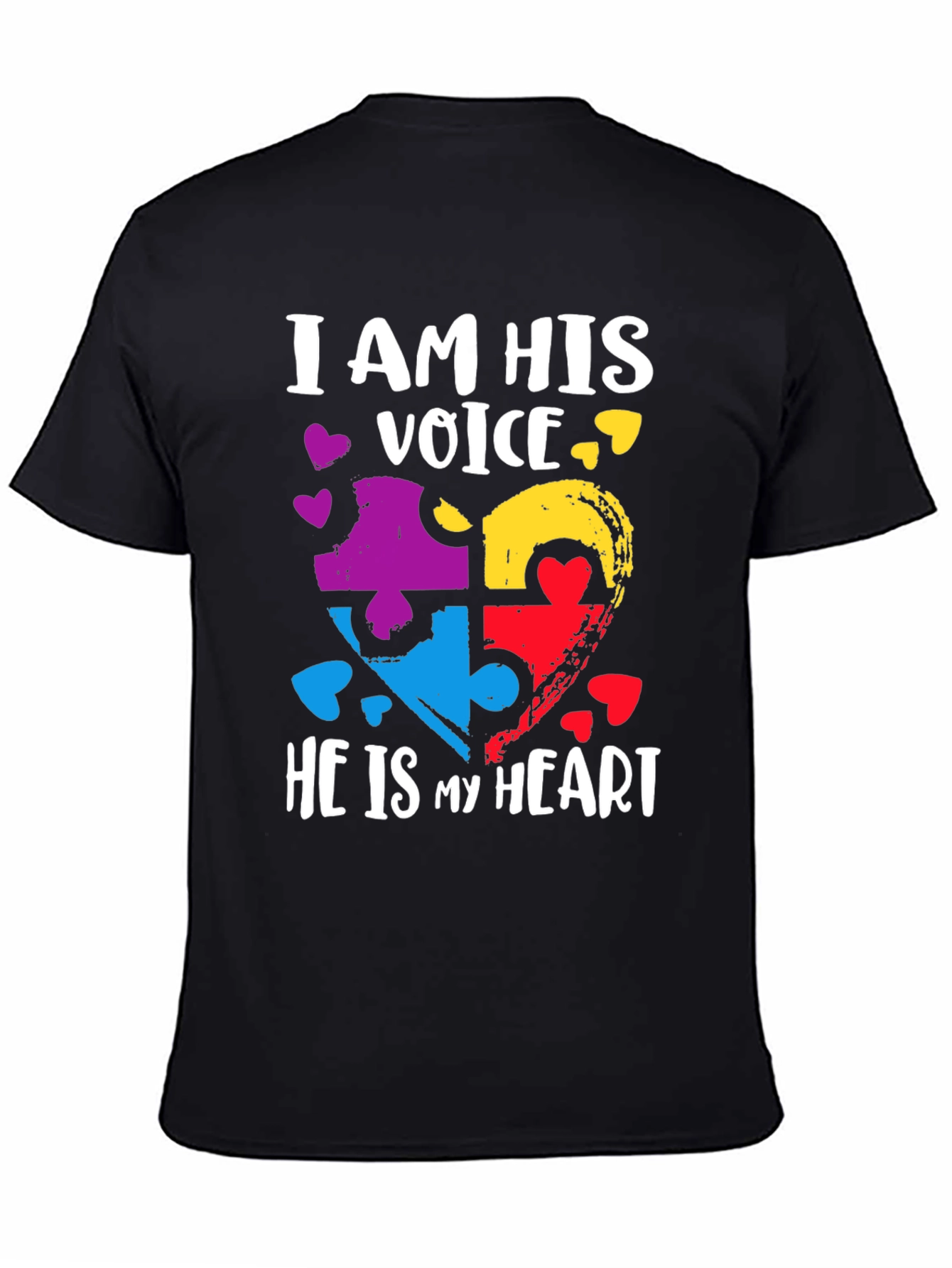 Autism Awareness Heart Puzzle T-Shirt