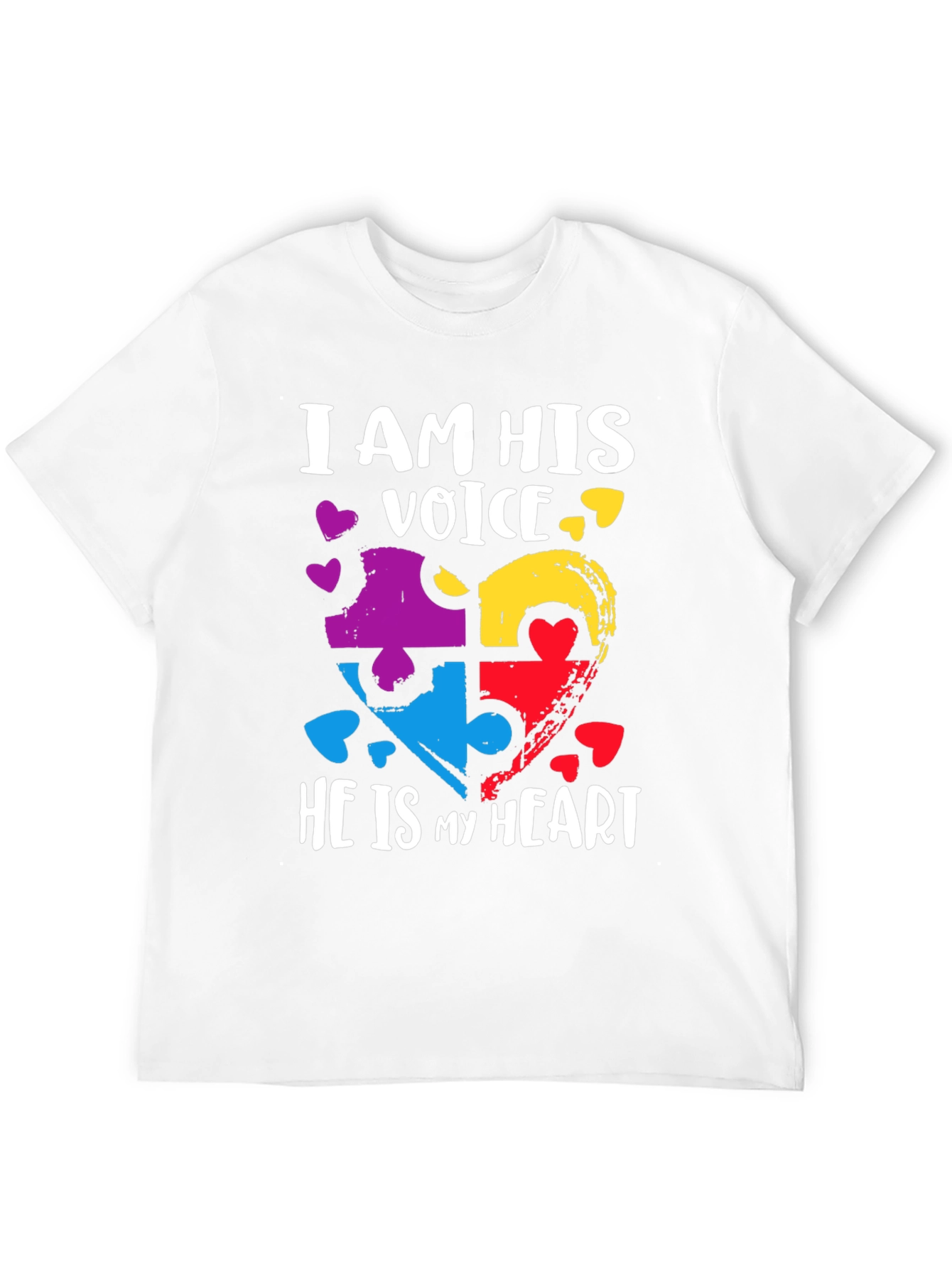 Autism Awareness Heart Puzzle T-Shirt