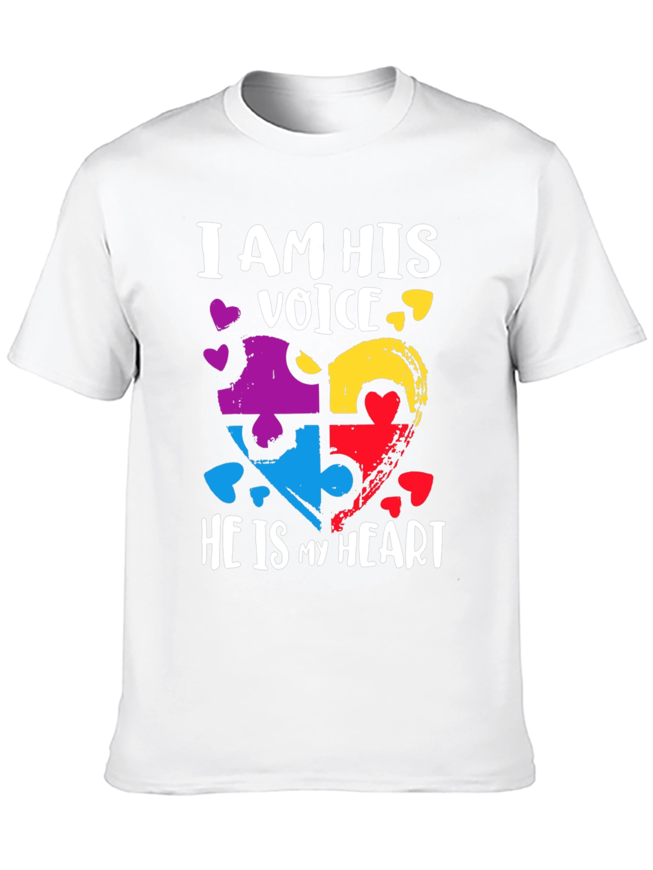 Autism Awareness Heart Puzzle T-Shirt