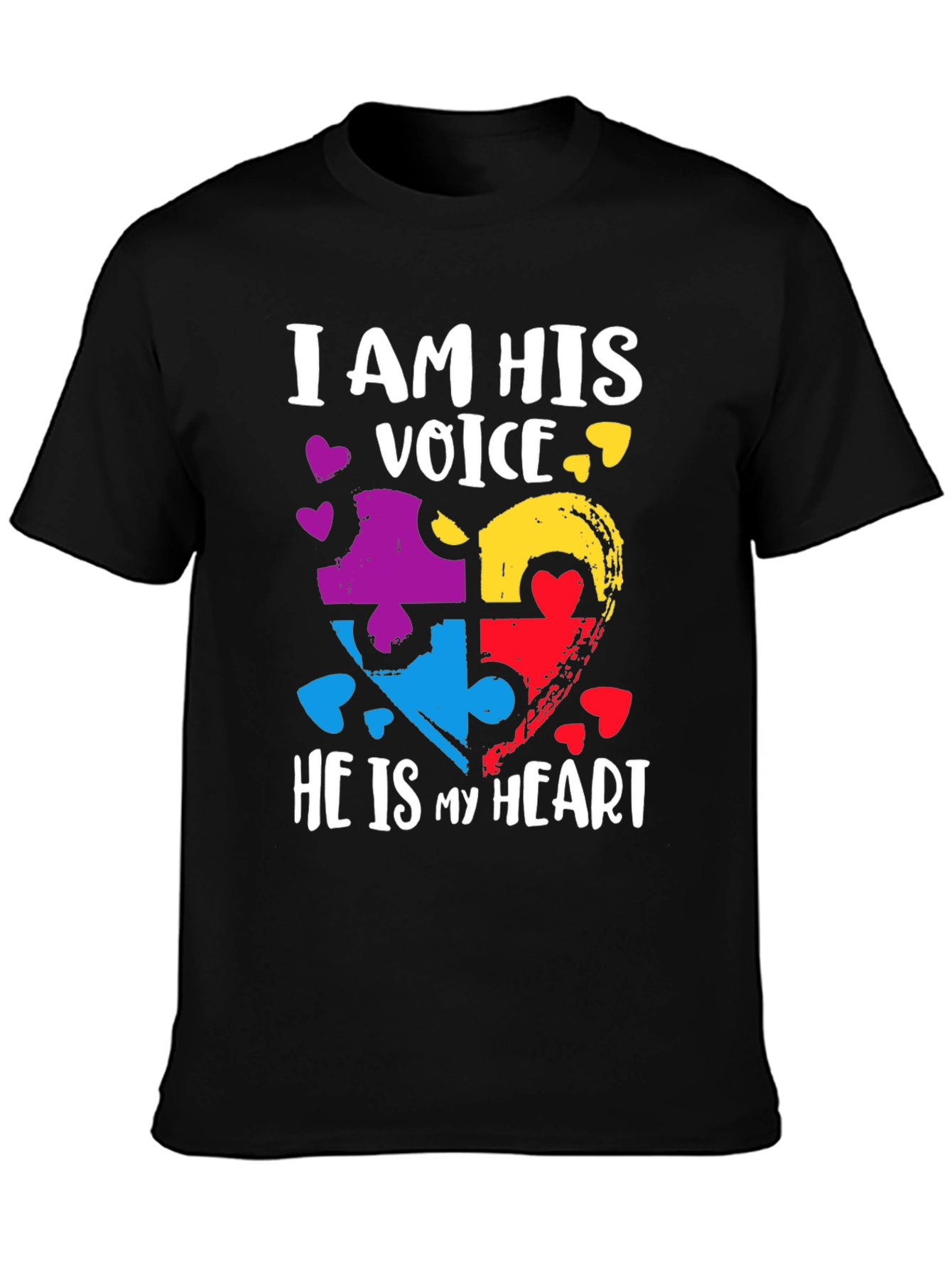 Autism Awareness Heart Puzzle T-Shirt