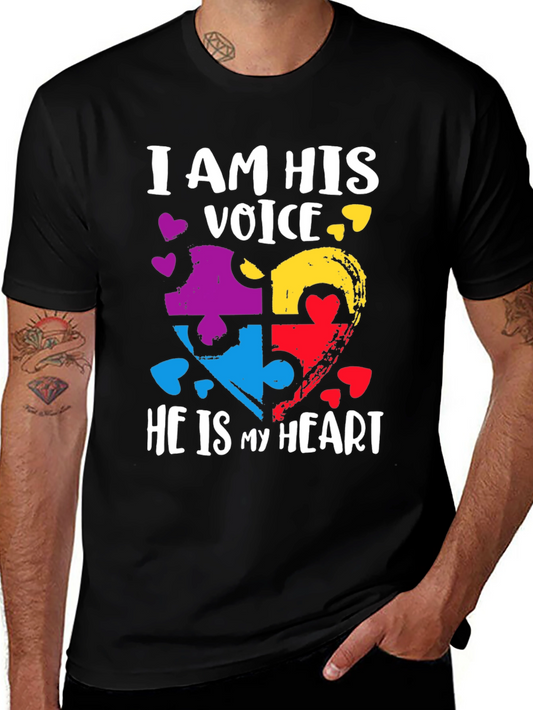 Autism Awareness Heart Puzzle T-Shirt