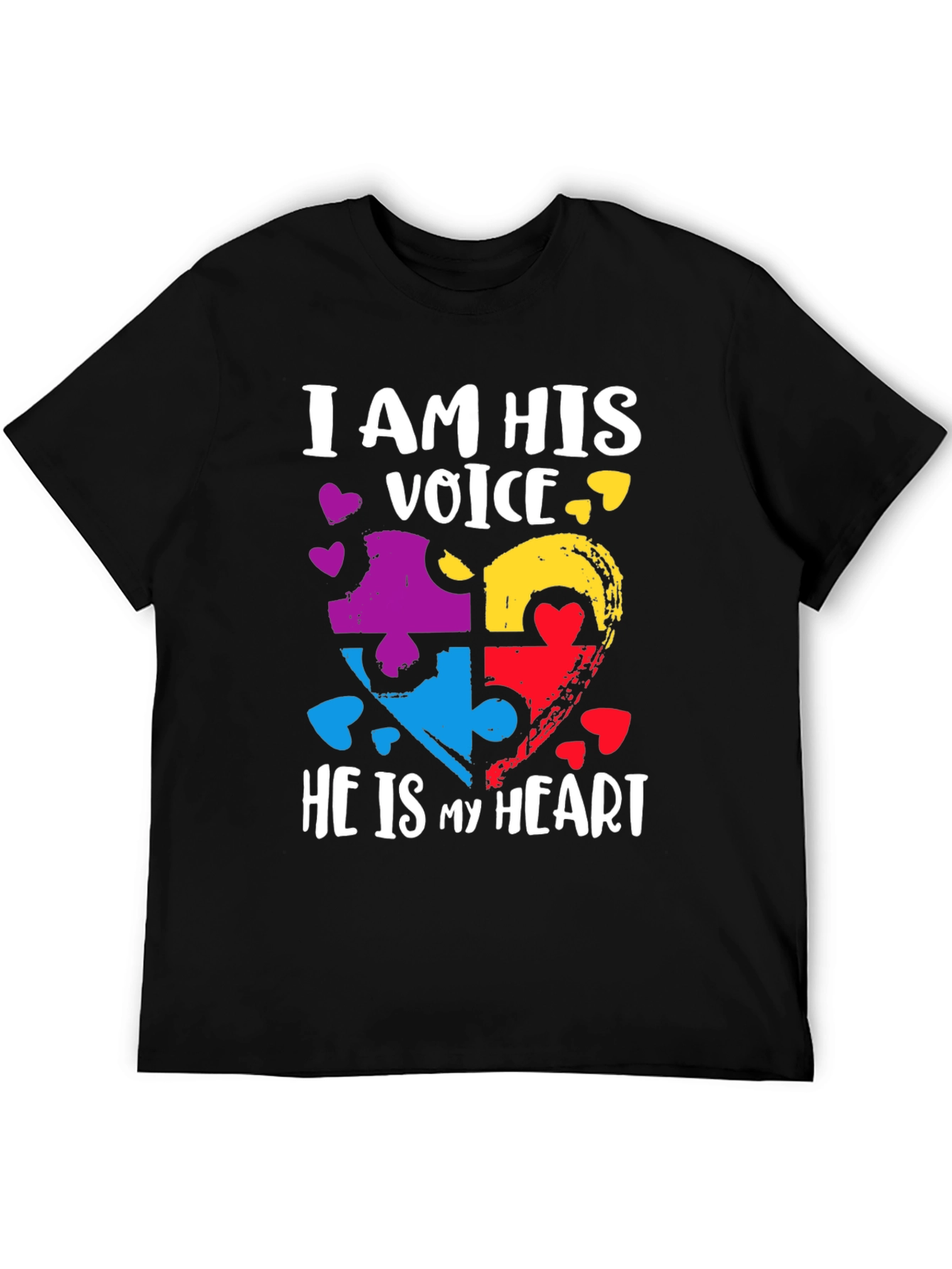 Autism Awareness Heart Puzzle T-Shirt