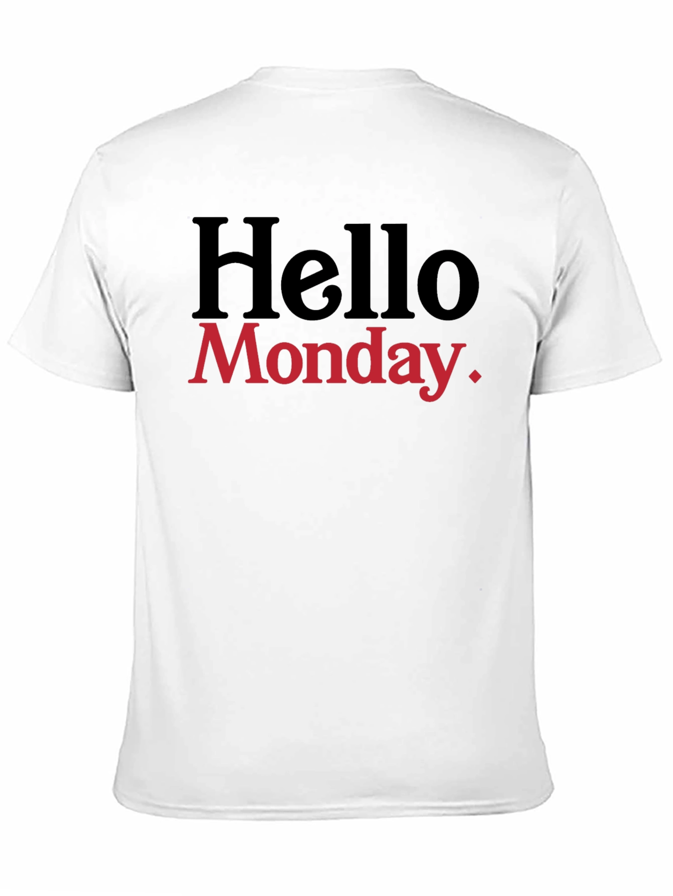 Hello Monday. Graphic T-Shirt - Black