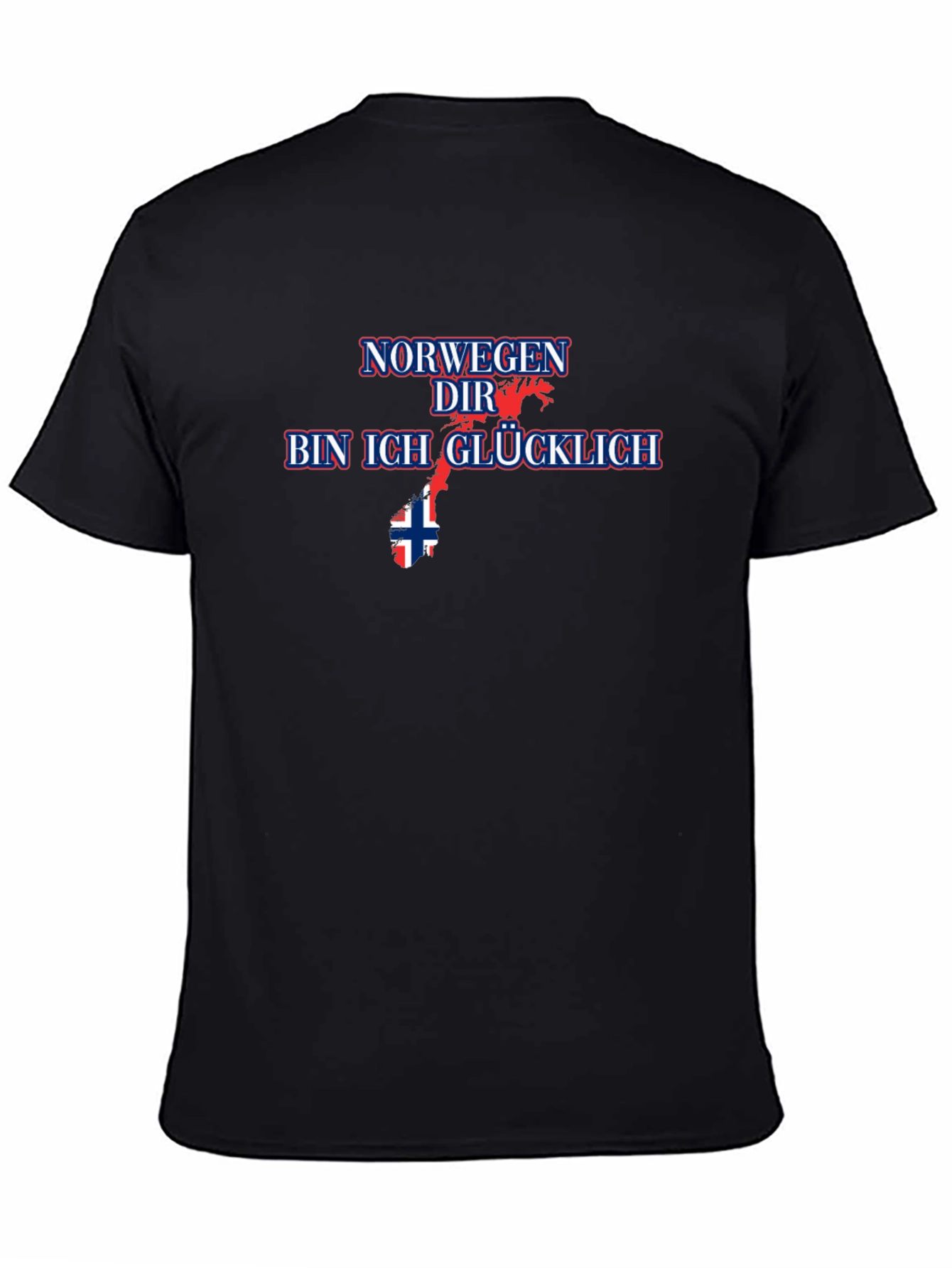 Norway Im Happy Graphic Tee - Black