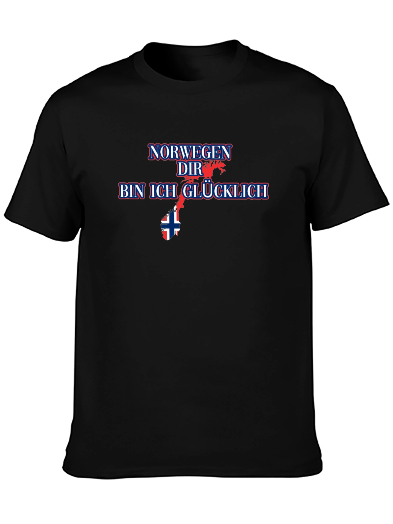Norway Im Happy Graphic Tee - Black
