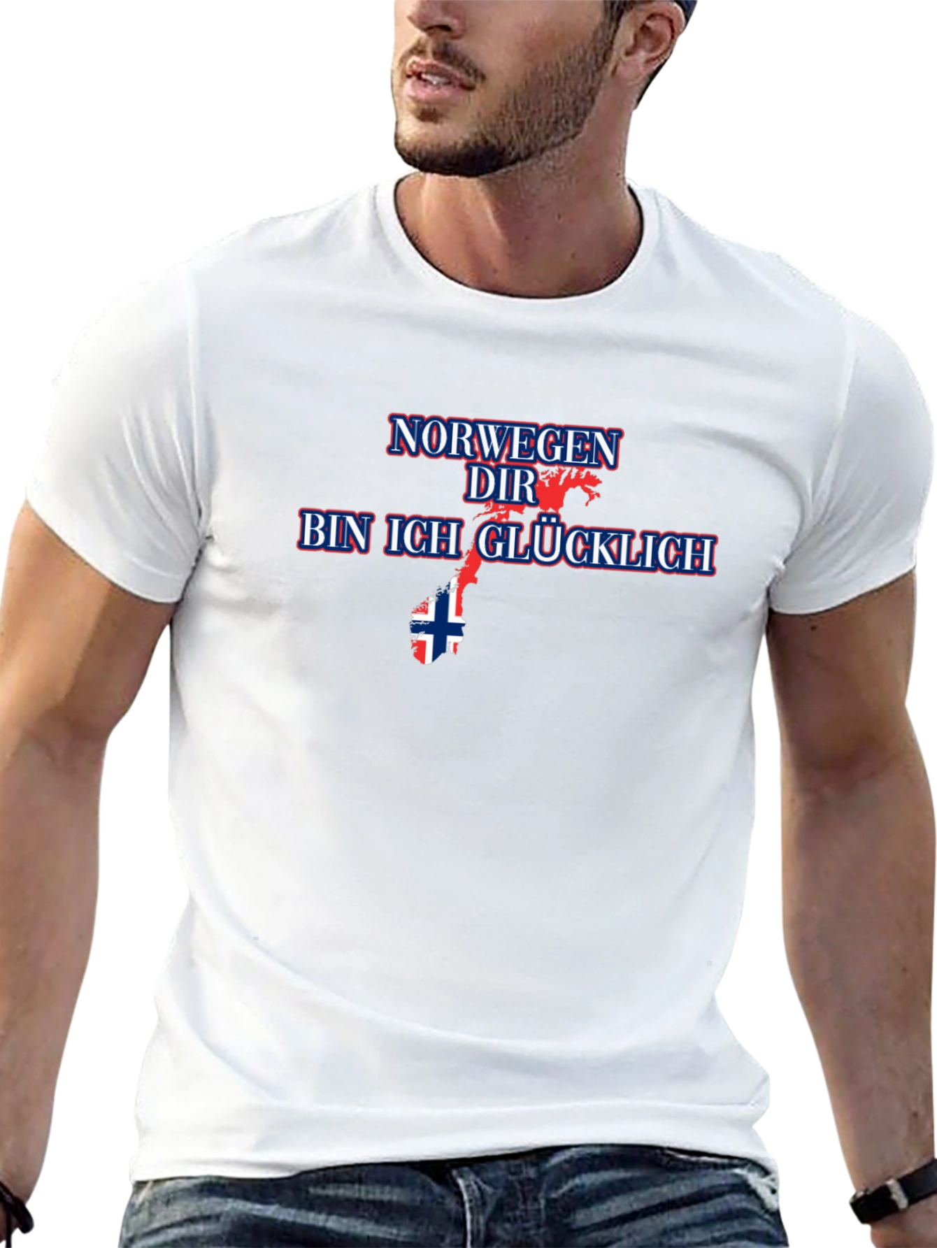 Norway Im Happy Graphic Tee - Black