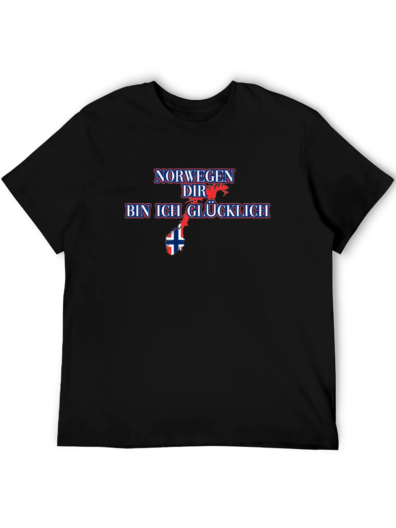 Norway Im Happy Graphic Tee - Black
