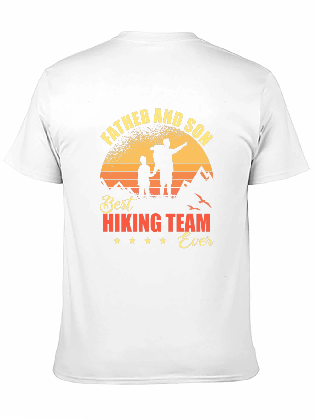 Father and Son Hiking Team T-Shirt