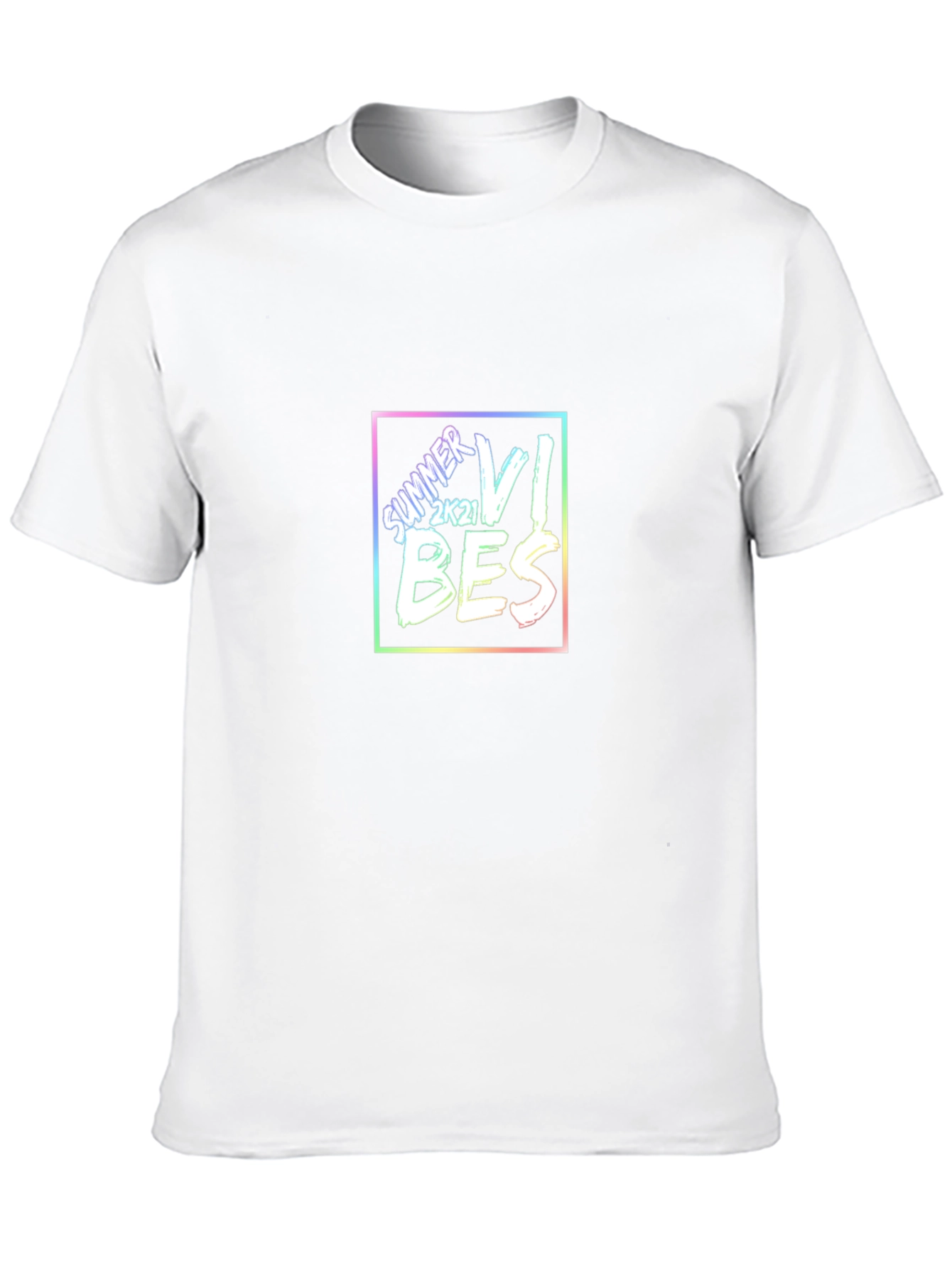 Summer Vibes 2k21 Graphic Tee - Trendy Black T-Shirt