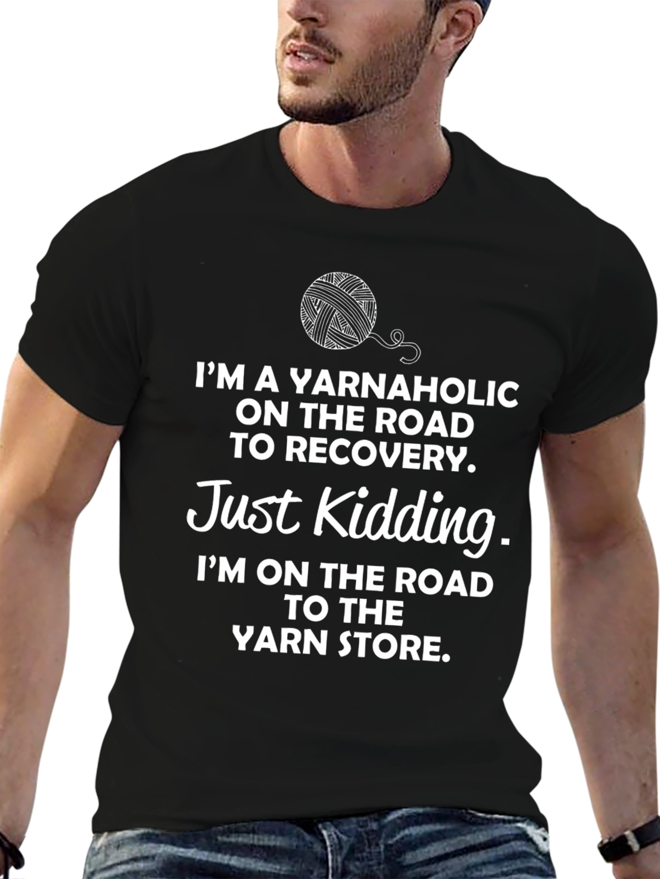 Yarnaholic T-Shirt - Funny Knitting Tee