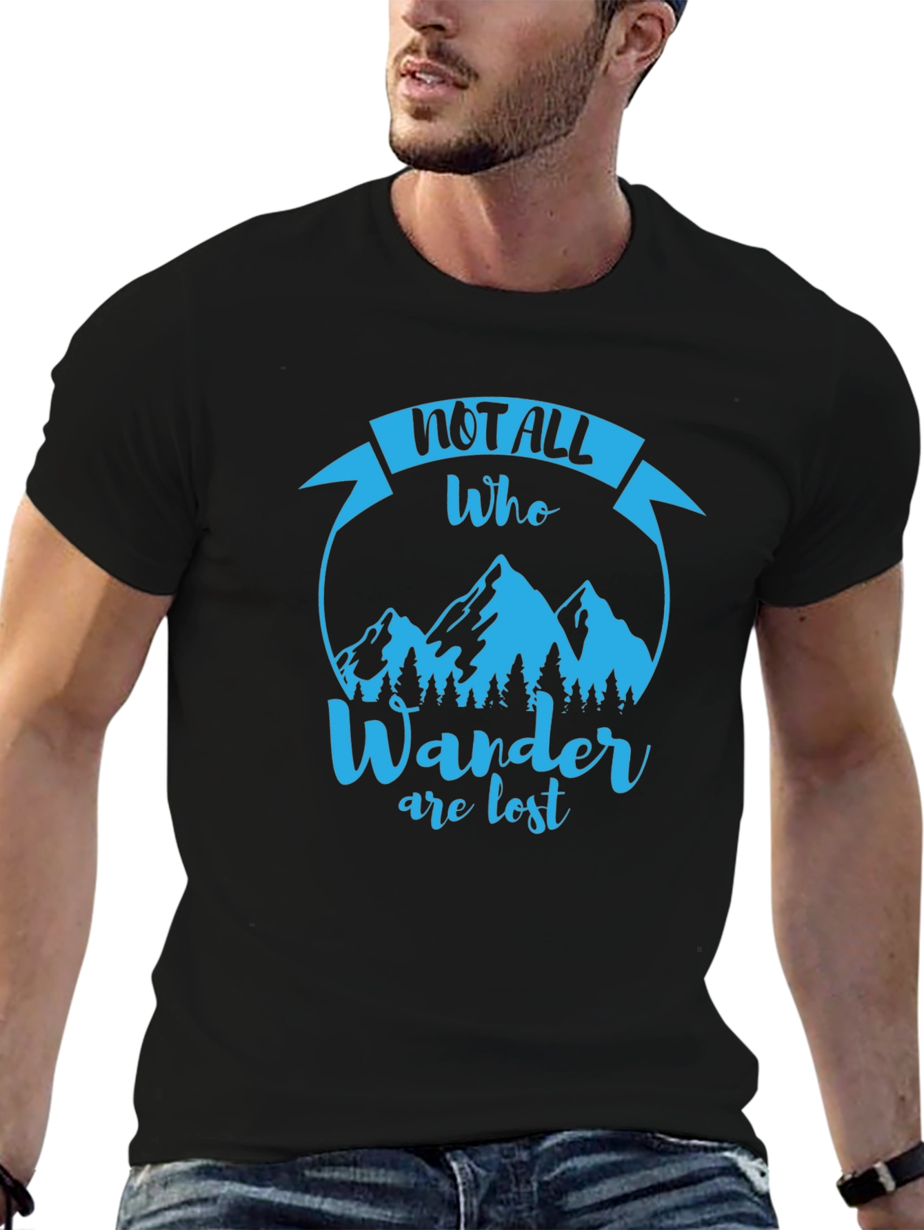 Wanderlust T-Shirt - Not All Who Wander Are Lost