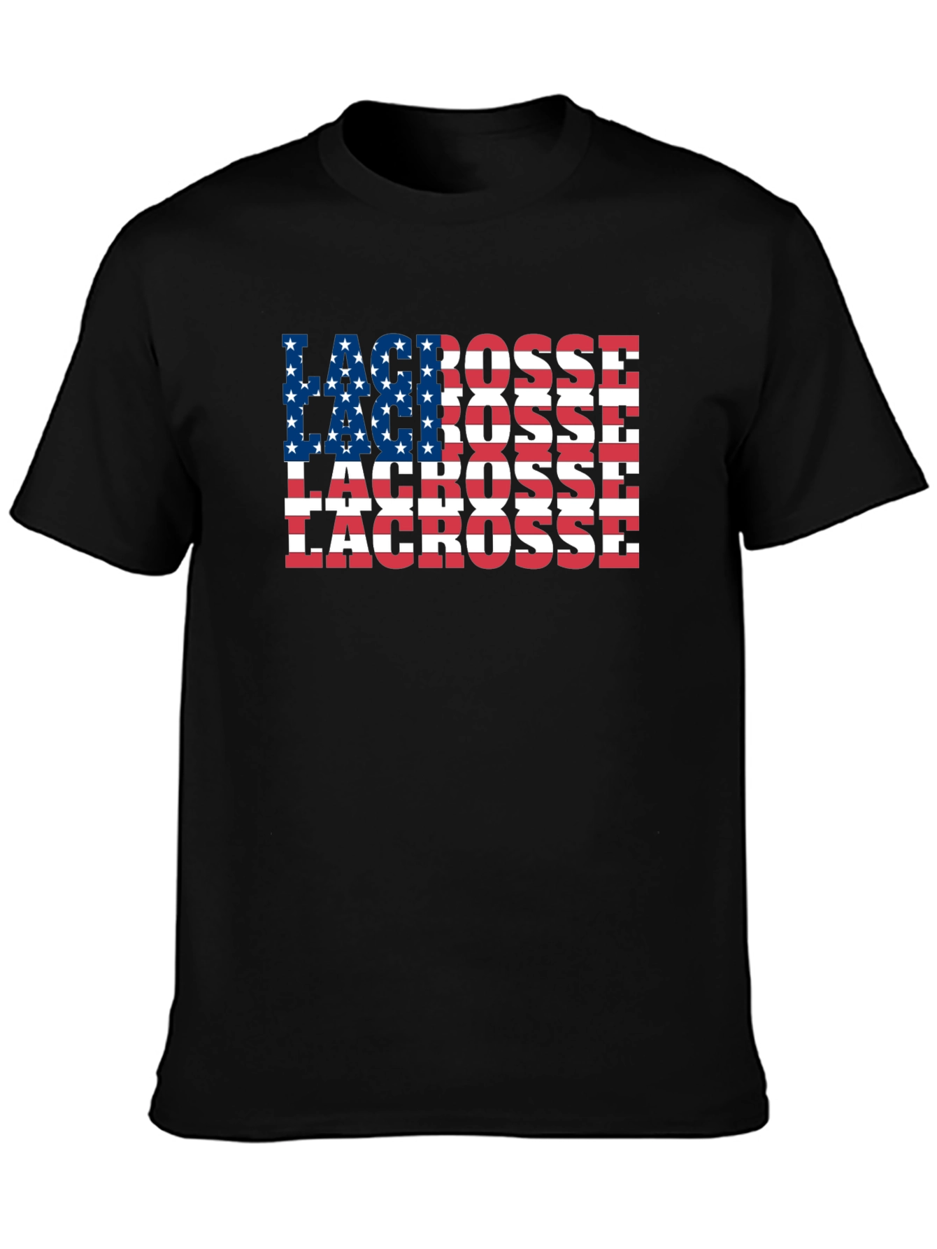 American Flag Lacrosse T-Shirt