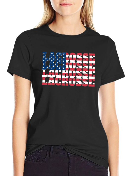 American Flag Lacrosse T-Shirt