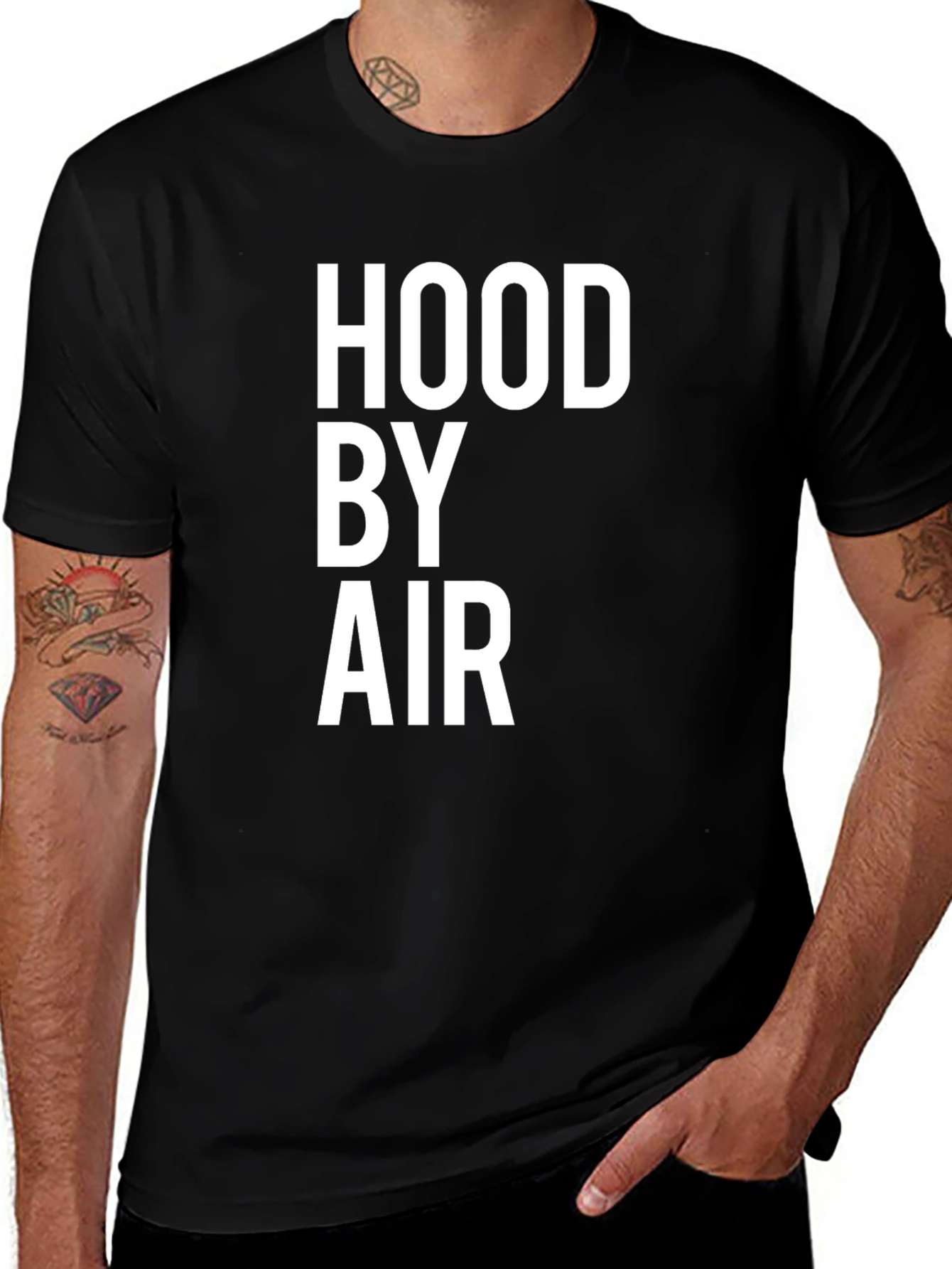 Hood By Air Black Graphic Tee