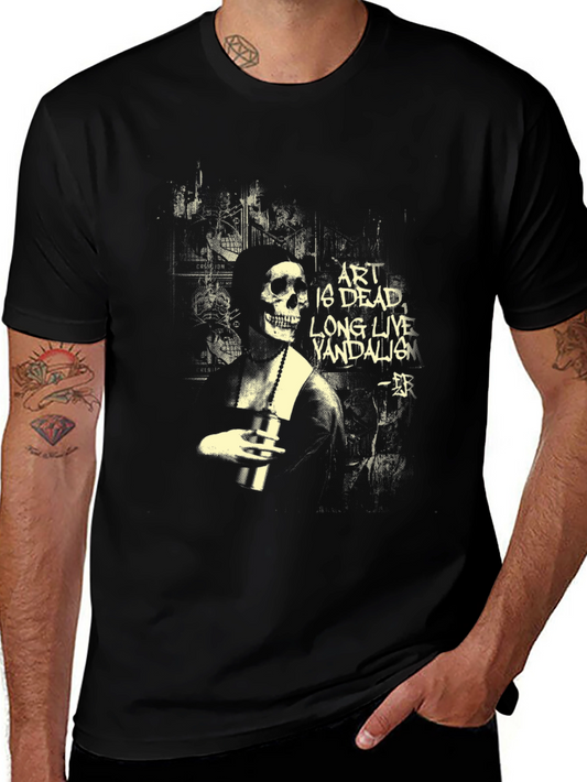 Art is Dead T-Shirt - Skeleton Graphic Tee
