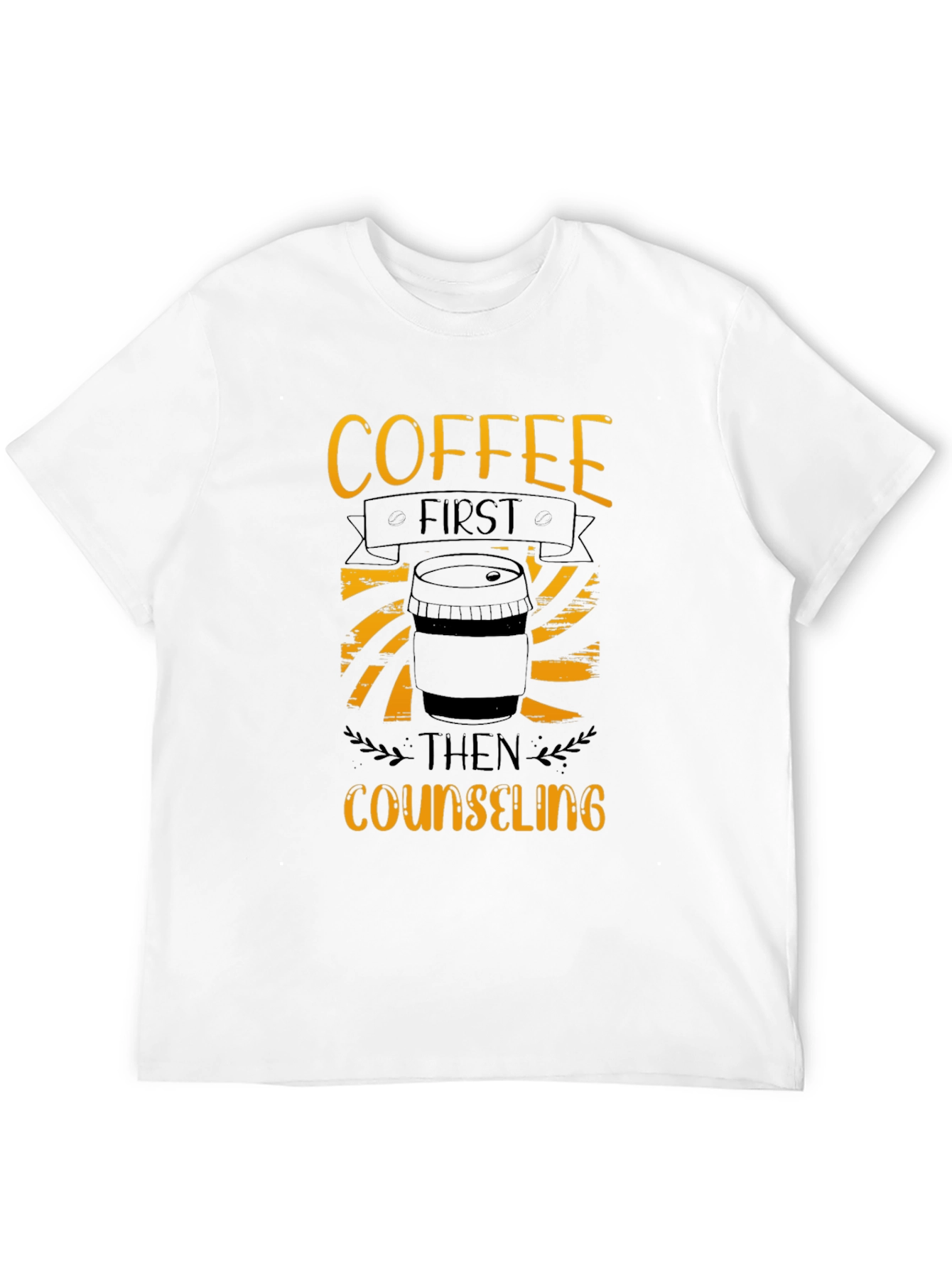 Coffee First Counseling T-Shirt - Black