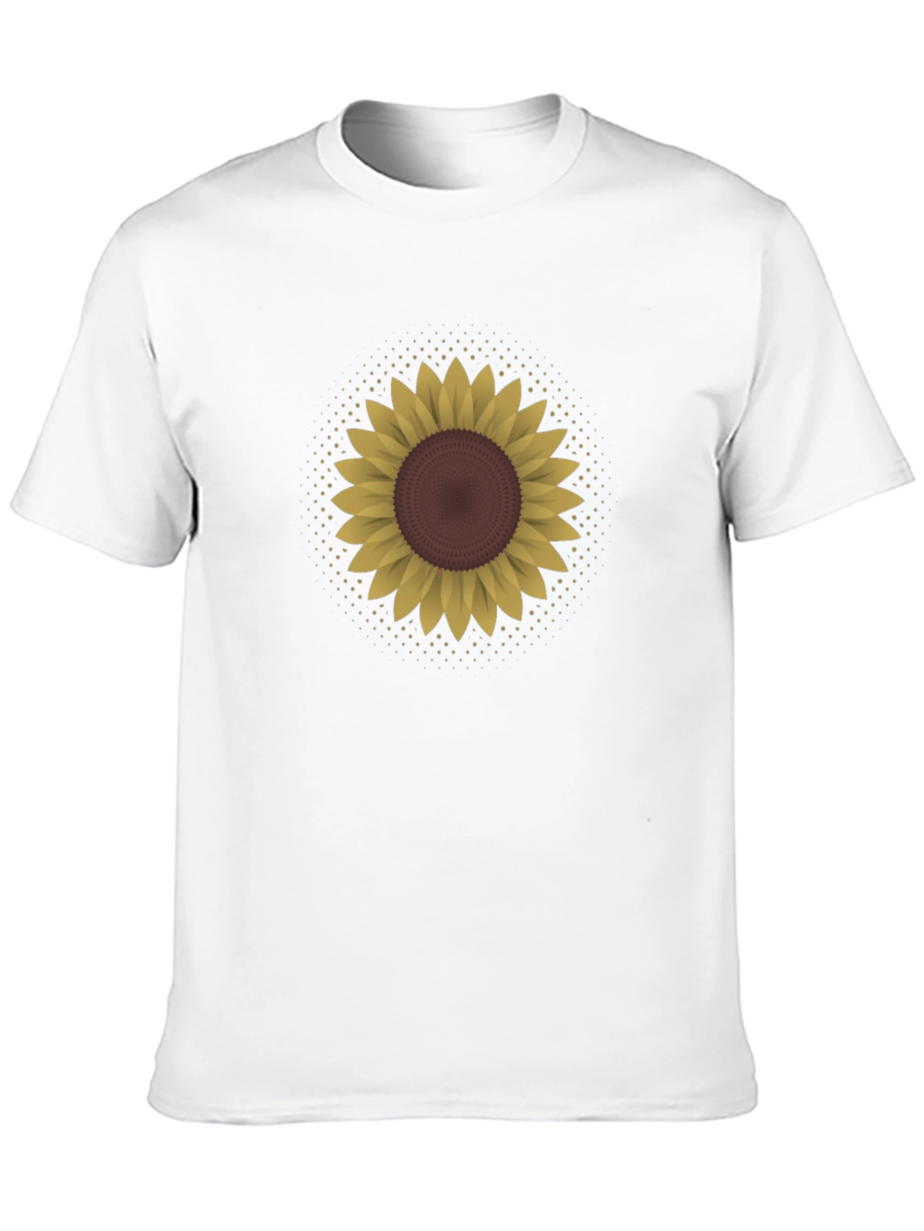Sunflower Graphic Tee - Black Cotton Blend