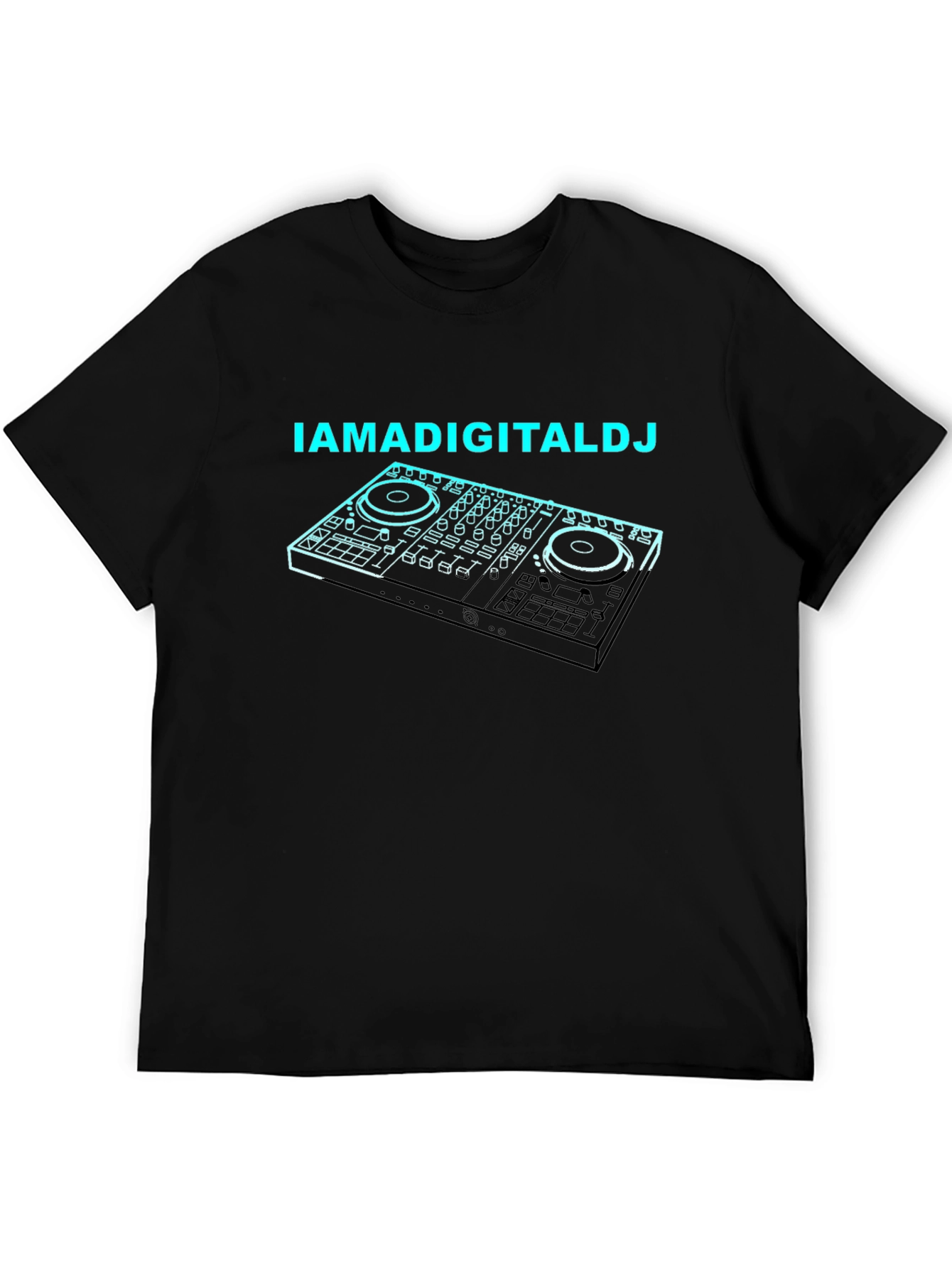 IAMADIGITALDJ Black T-Shirt - DJ Controller Graphic Tee