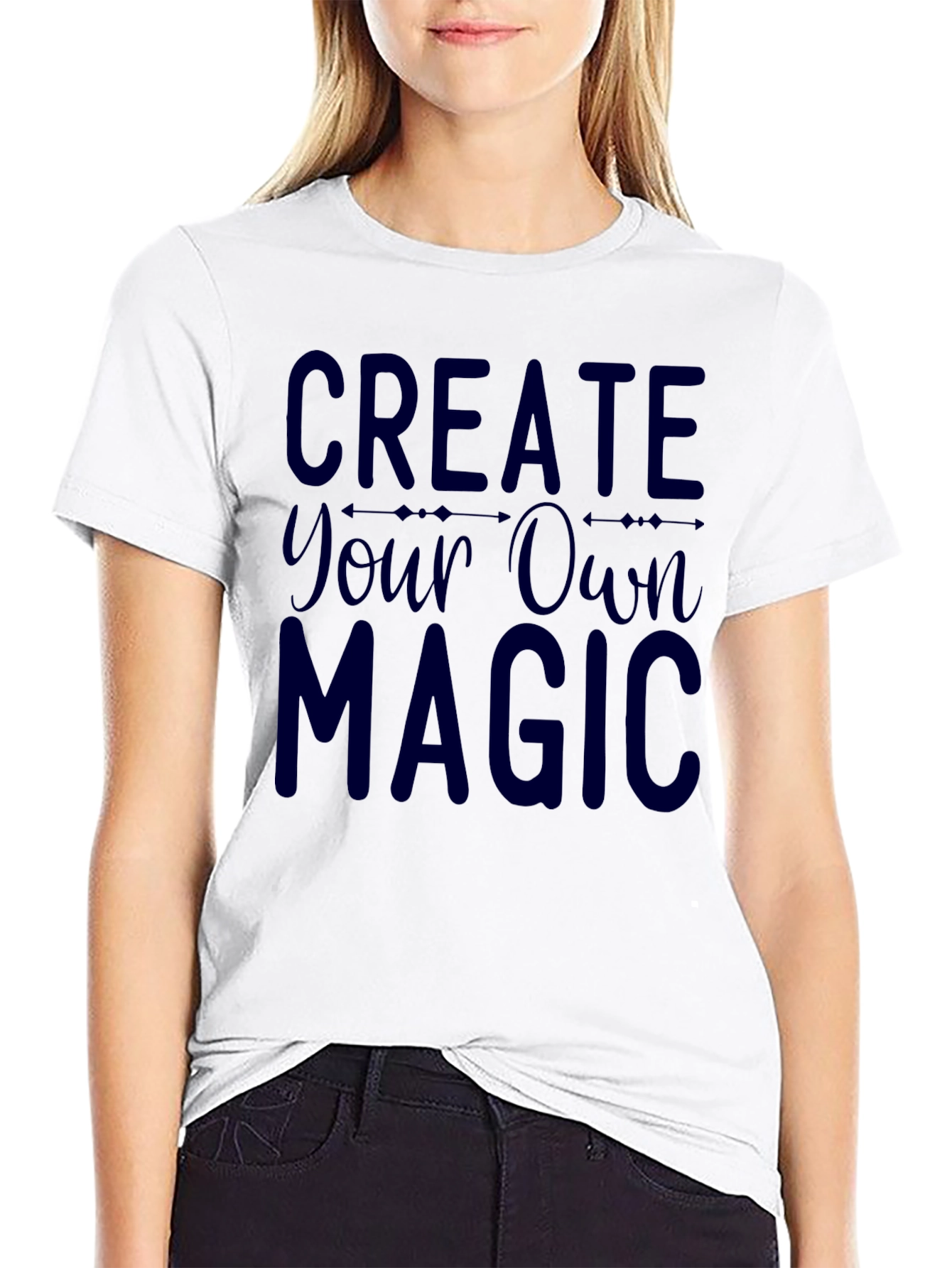 Create Your Own Magic Graphic Tee - Dark Blue