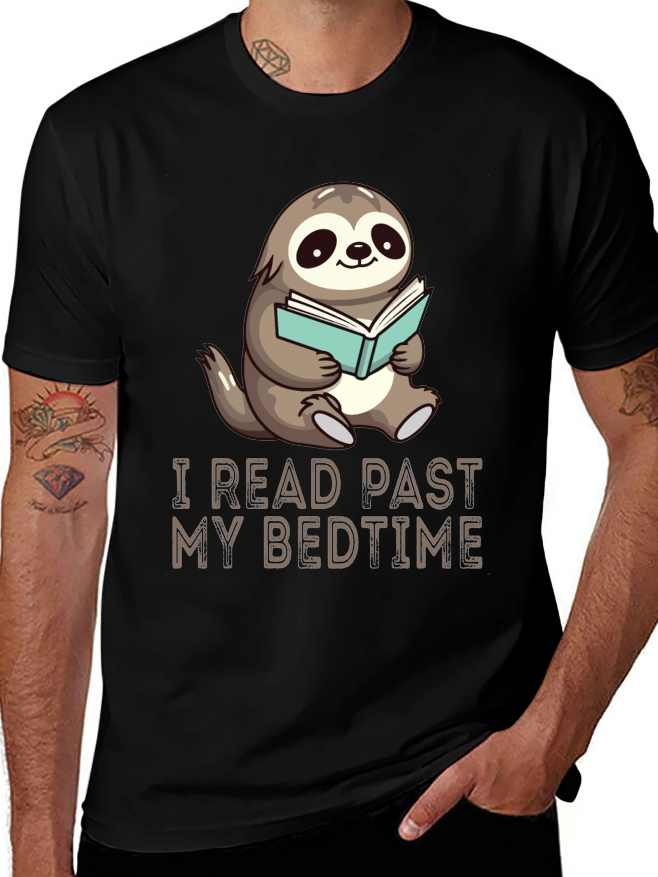 I Read Past My Bedtime Sloth T-Shirt