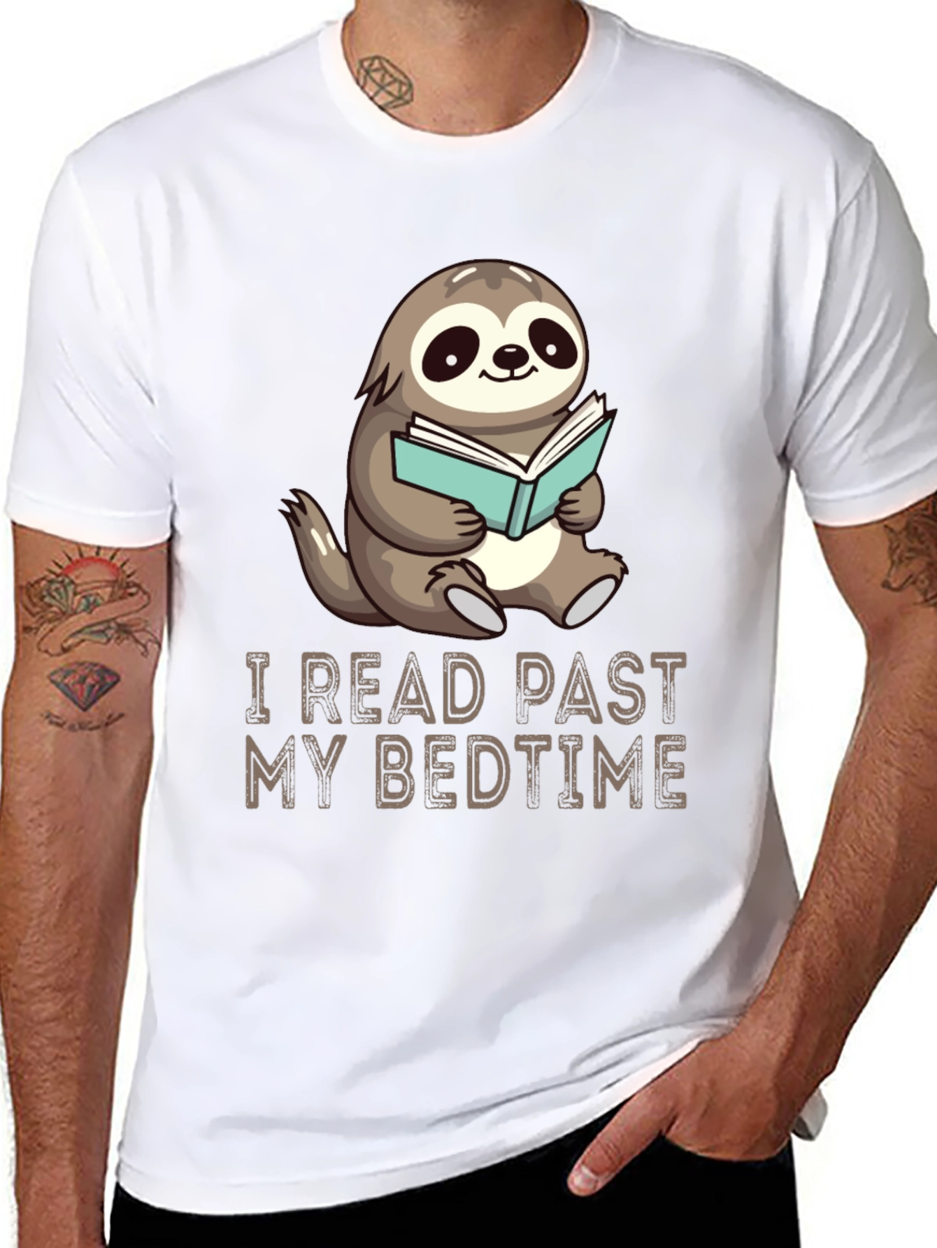 I Read Past My Bedtime Sloth T-Shirt