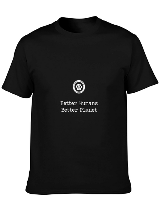 Better Humans Better Planet Black T-Shirt