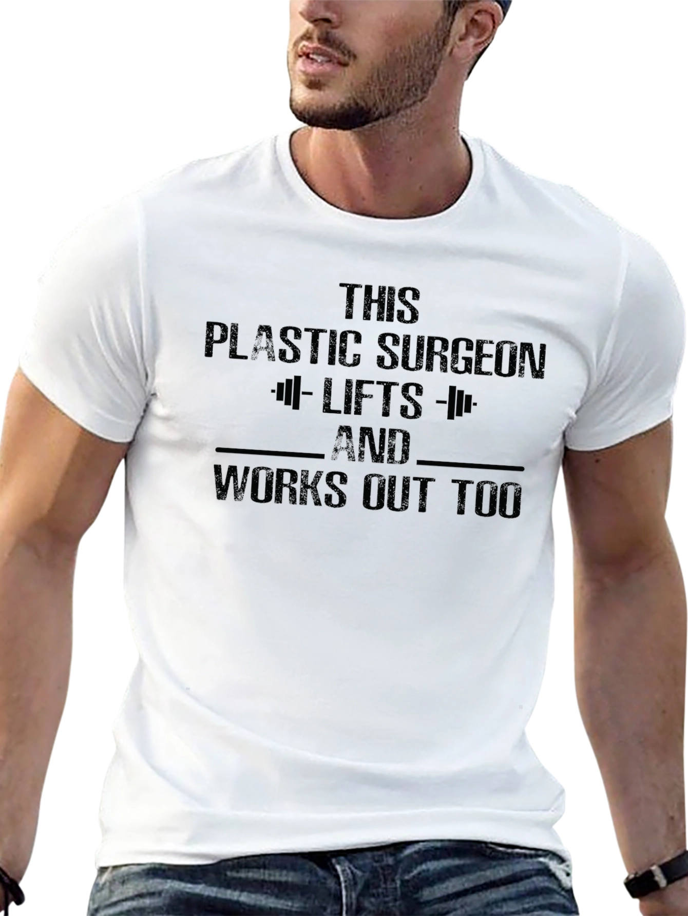 Plastic Surgeon Lifts Funny Graphic T-Shirt