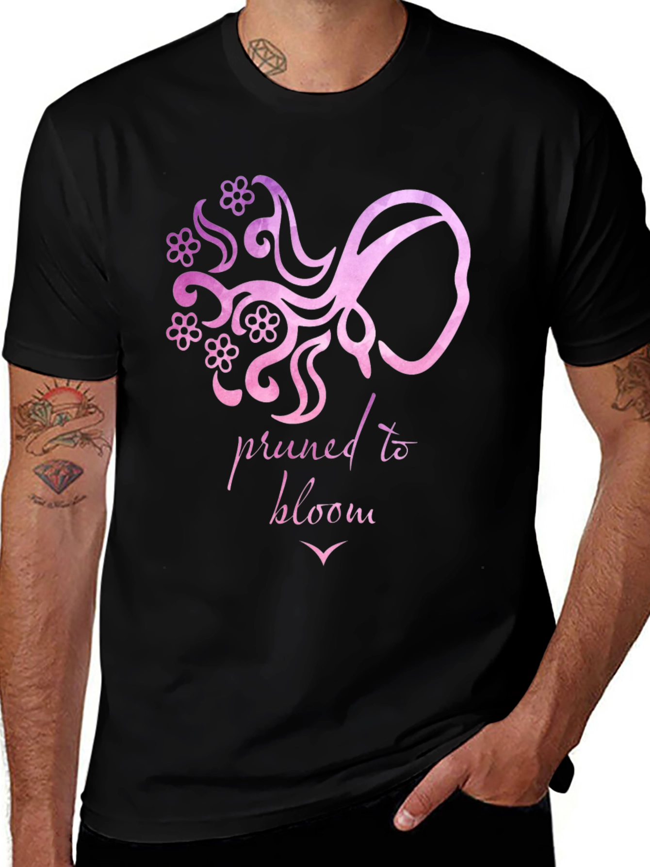 Pruned to Bloom Graphic Tee - Black