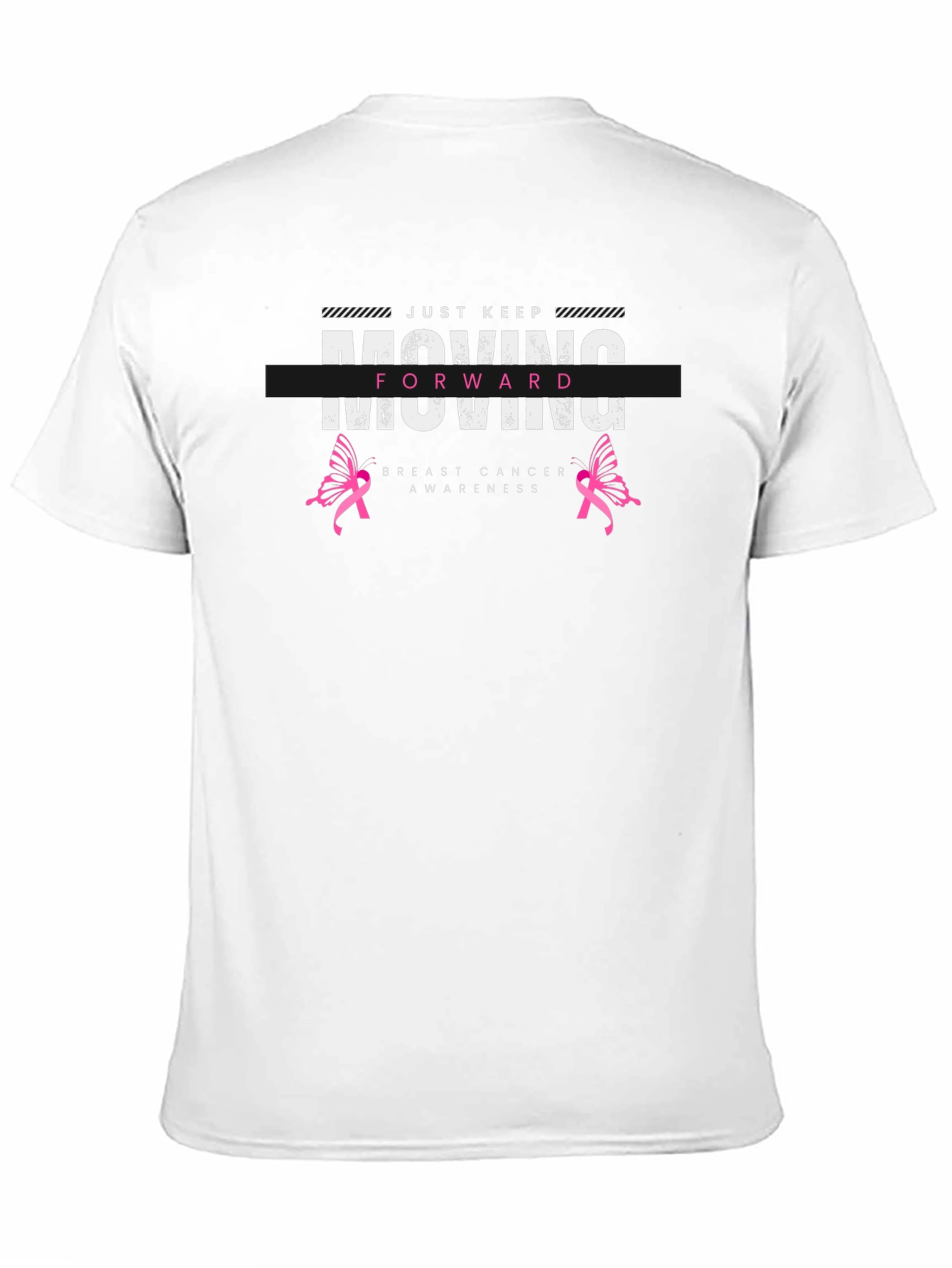 Moving Forward Breast Cancer Awareness Graphic T-Shirt