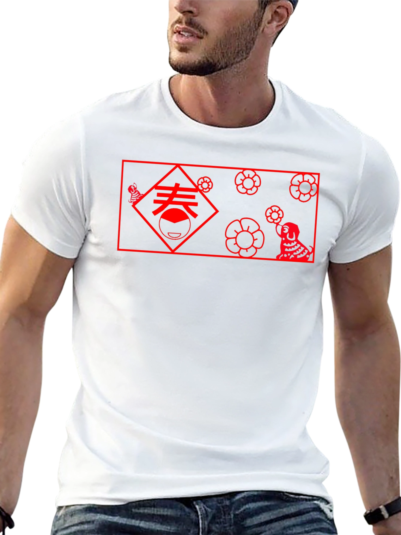 Chinese New Year Graphic Tee - Black